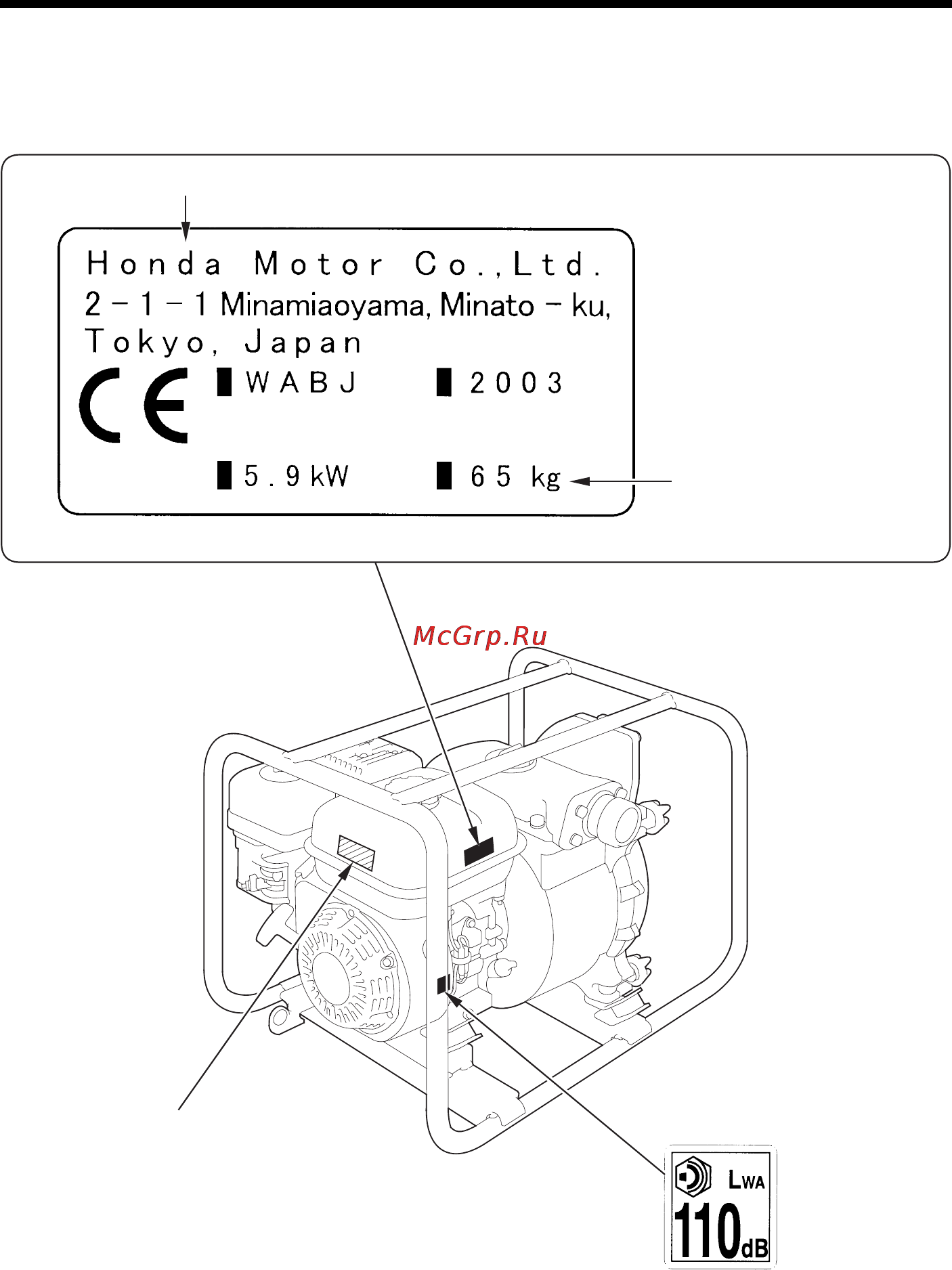 Honda WT20X [7/42] I 5 9 kw i 6 5 kg