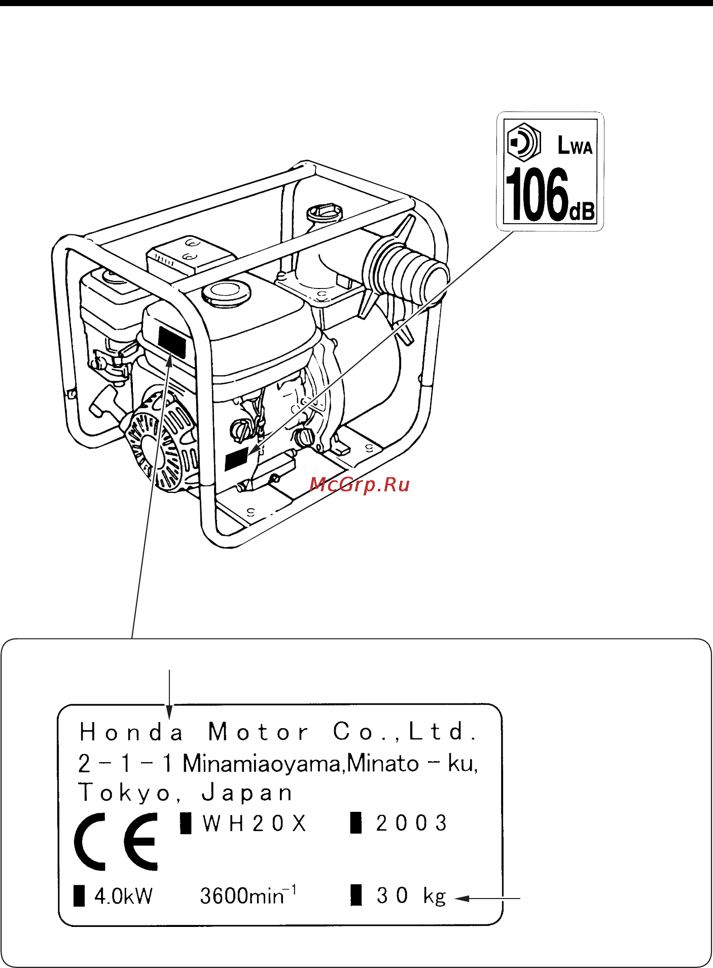 Honda WH20X [7/34] Юбев