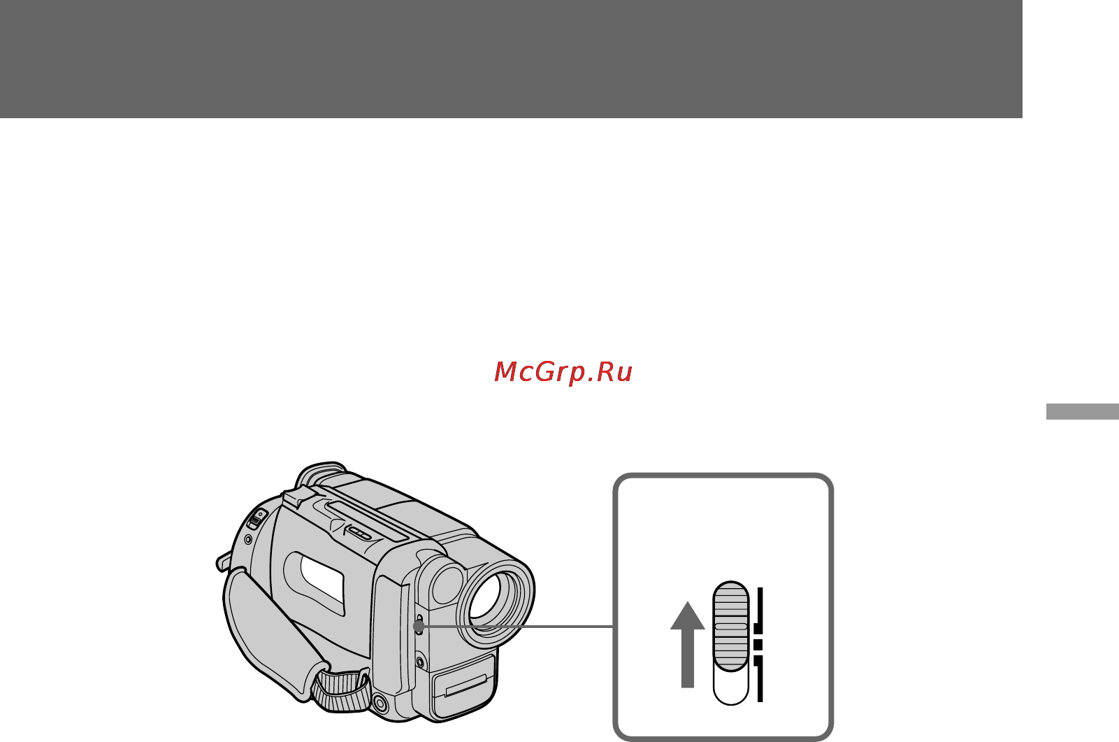 Sony CCD-TR315E [57/100] Using the built in light