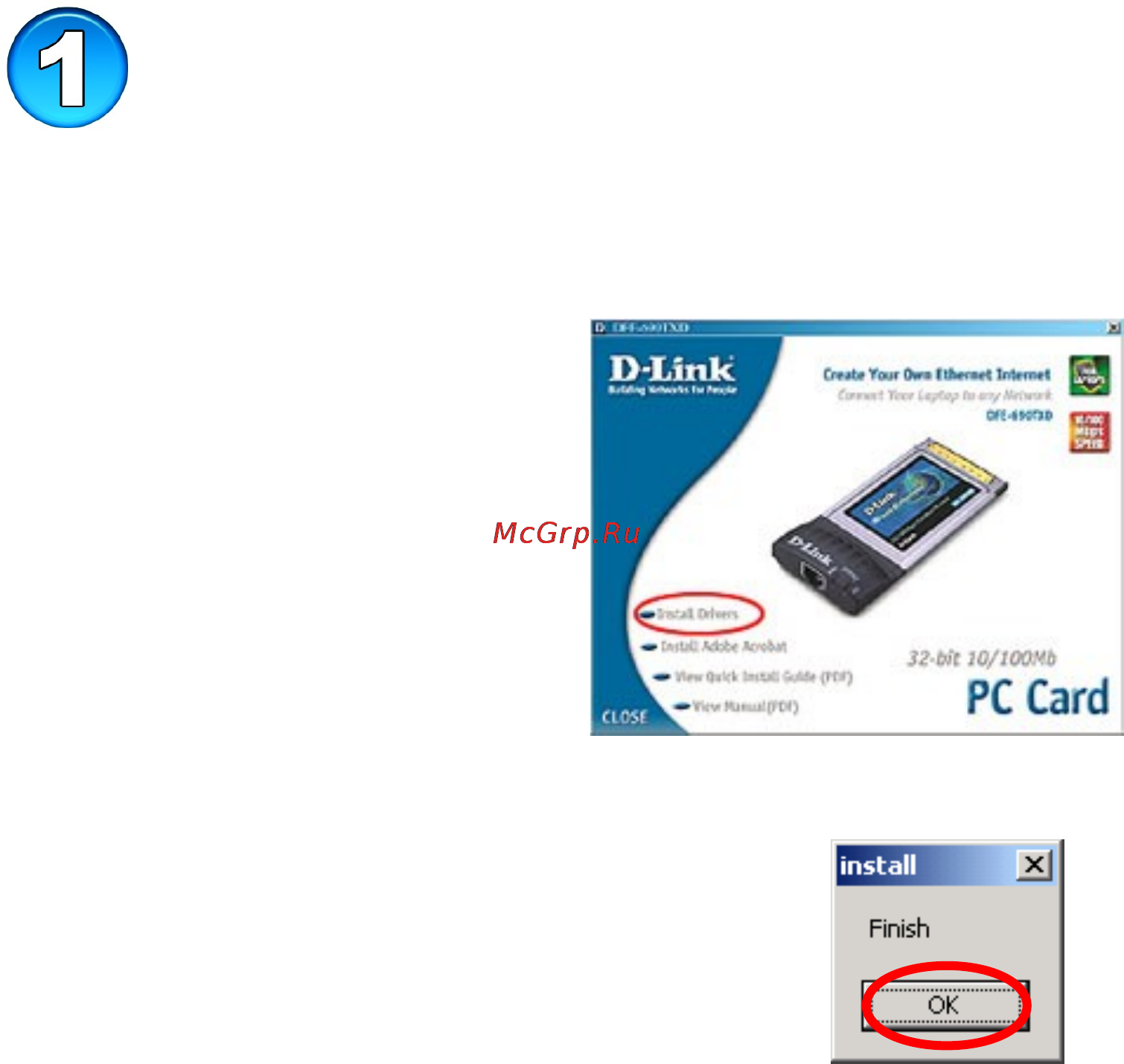 D-Link DGE-660TD [2/6] Установка драйвера в windows xp 2000 me и 98se