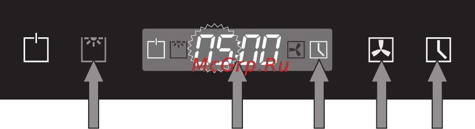 Kaiser AT 6405 [20/36] The timer can be set if the motor works the button and lights 1 symbol white