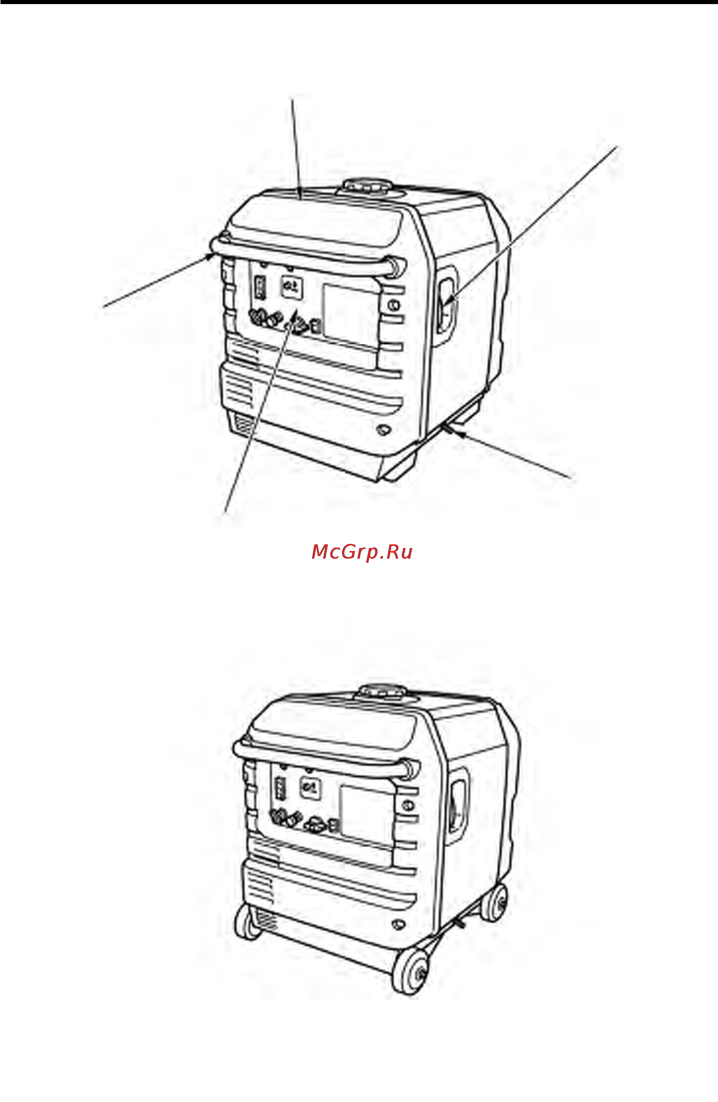 Honda EU30IS [9/68] Мобильный тип на колесиках