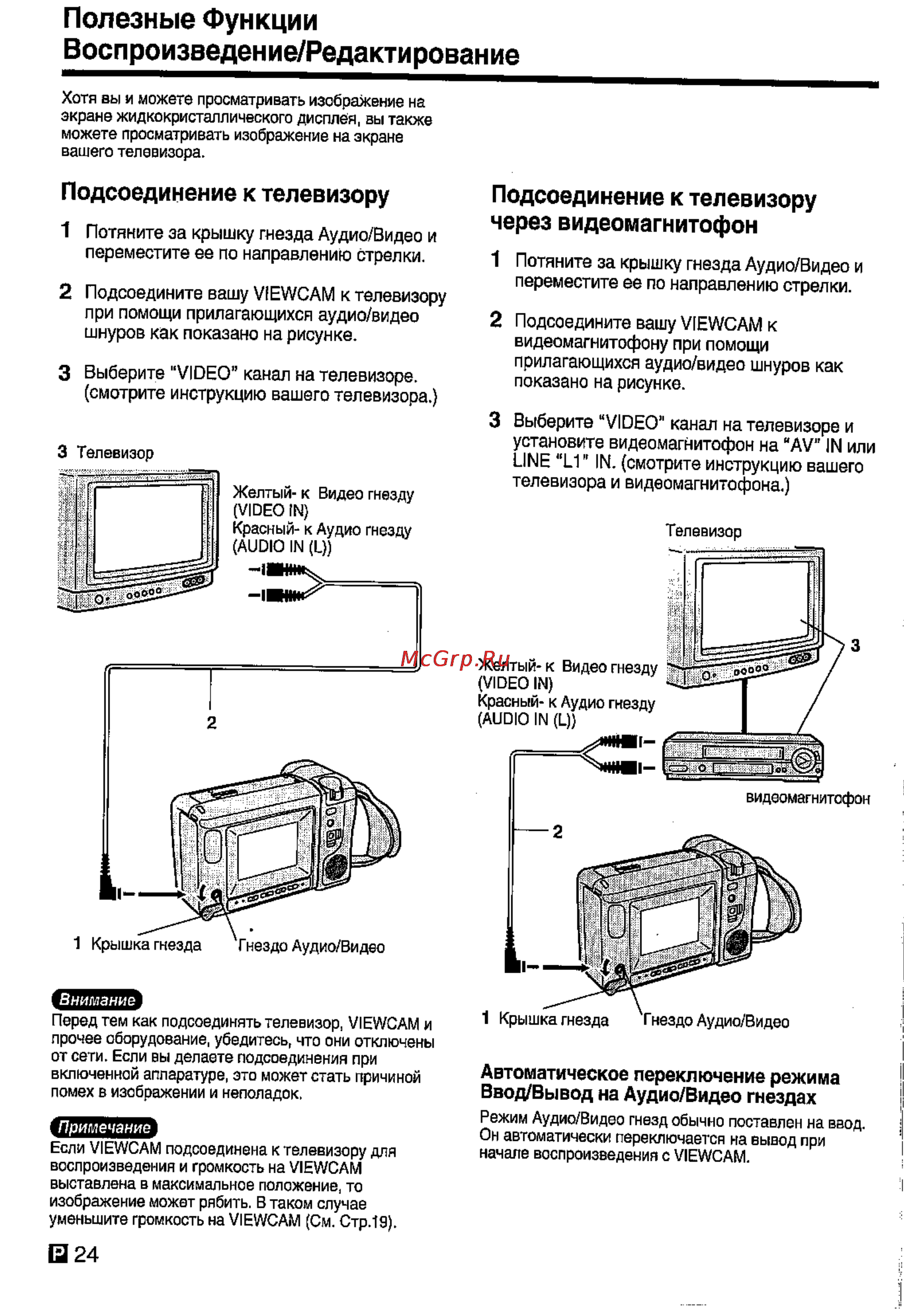 Sharp VL-E78E [25/30] Полезные функции воспроизведение редактирование