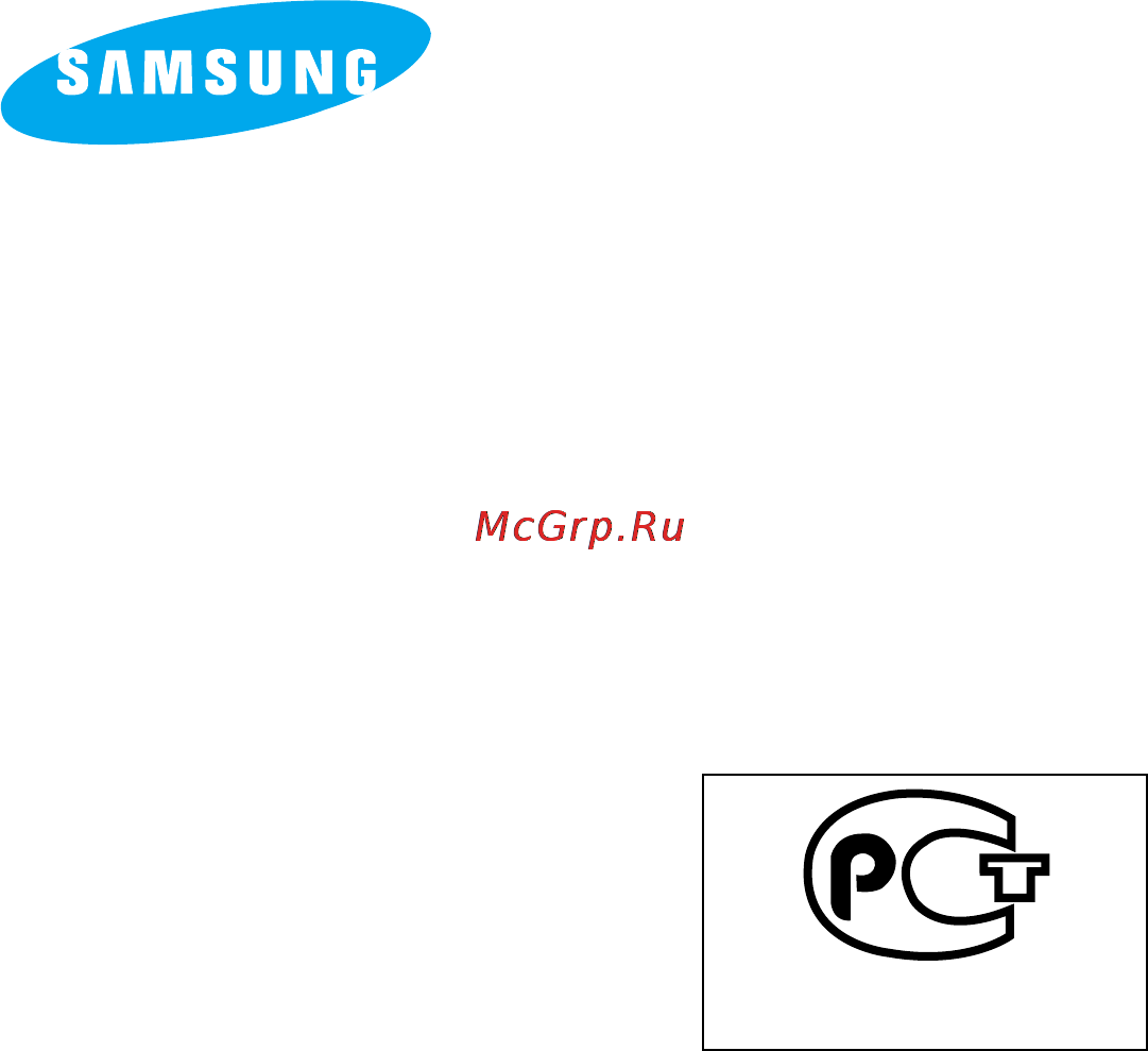 Samsung VP-W80U [64/64] Эта видеокамера изготовлена фирмой