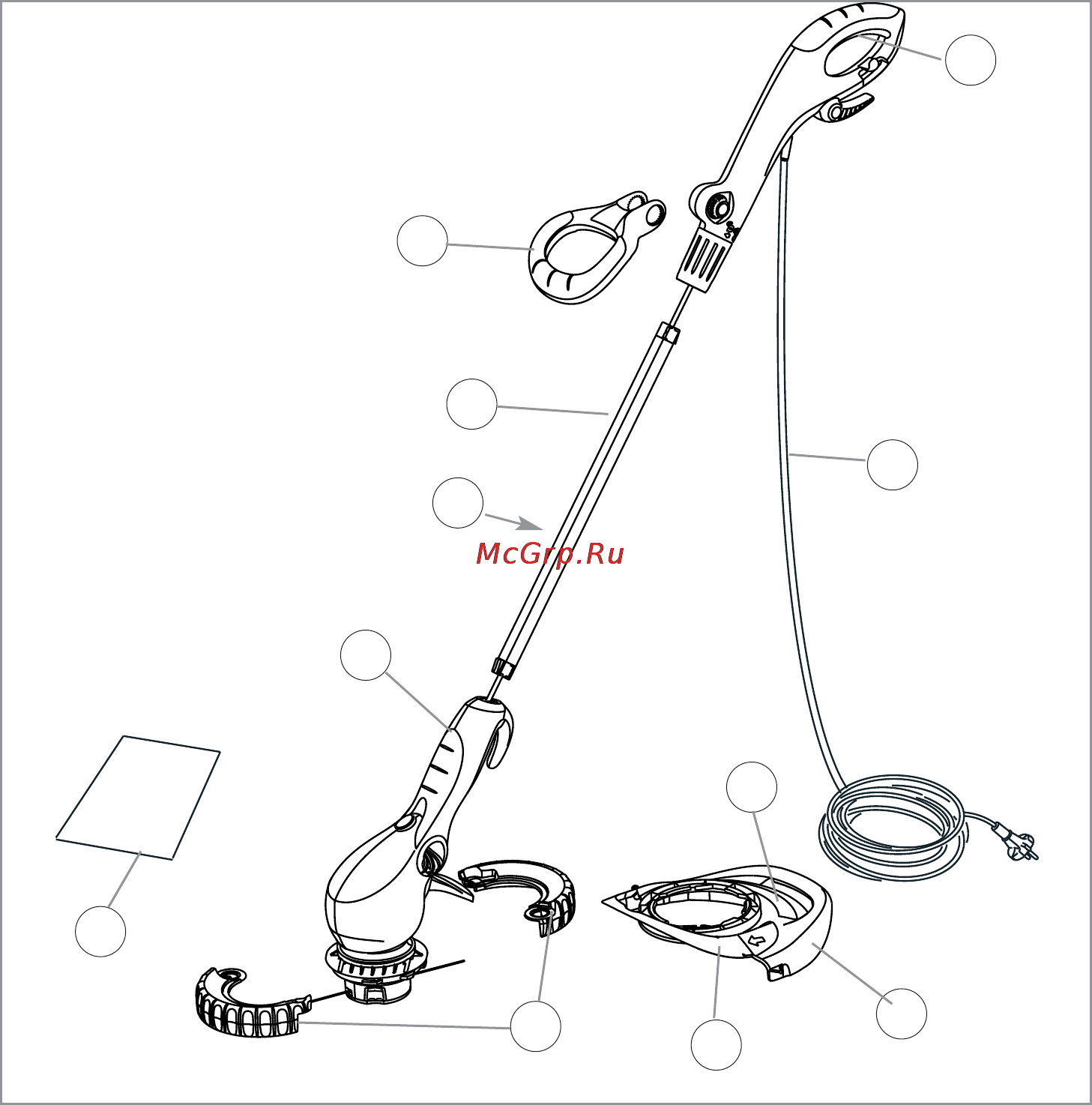 Flymo Contour 500 XT 9669524-62 Инструкция по эксплуатации онлайн [3/80] 16454