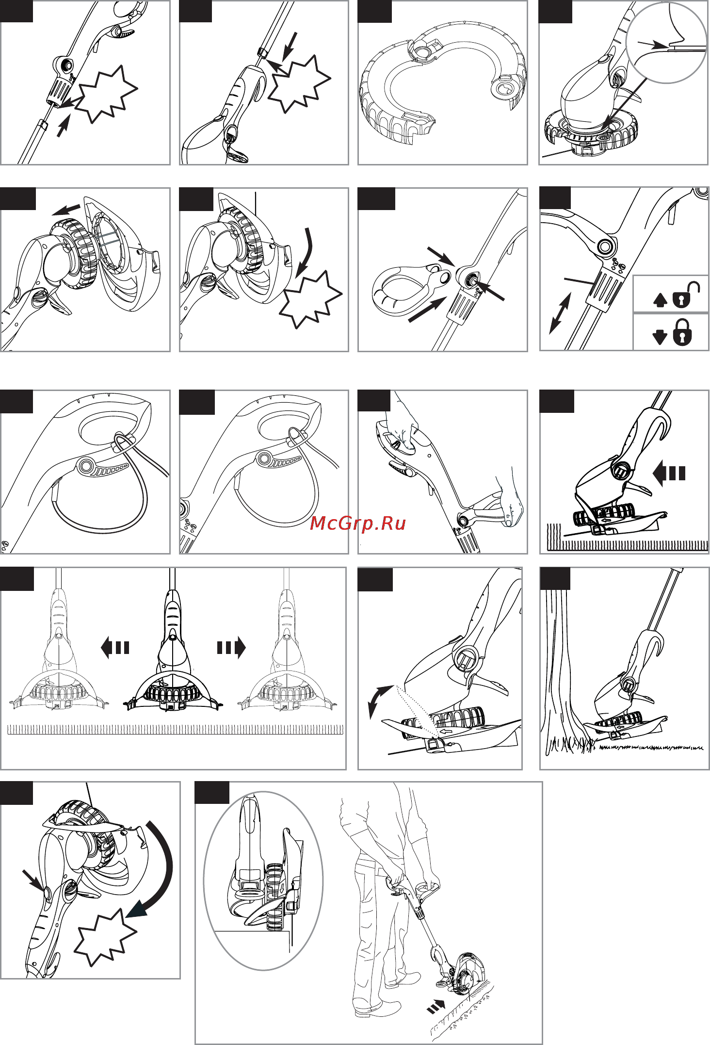 Flymo Contour 500 XT 9669524-62 Инструкция по эксплуатации онлайн [6/80] 16454