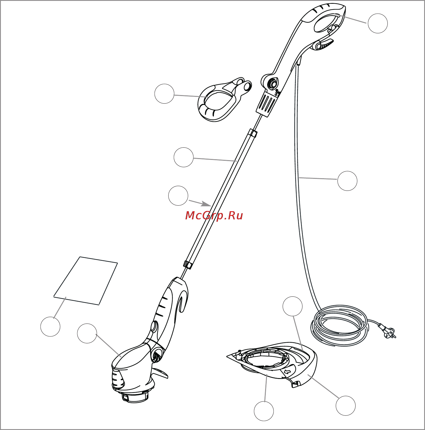 Flymo Power Trim 500 XT 9669526-62 Инструкция по эксплуатации онлайн [3/80] 16461