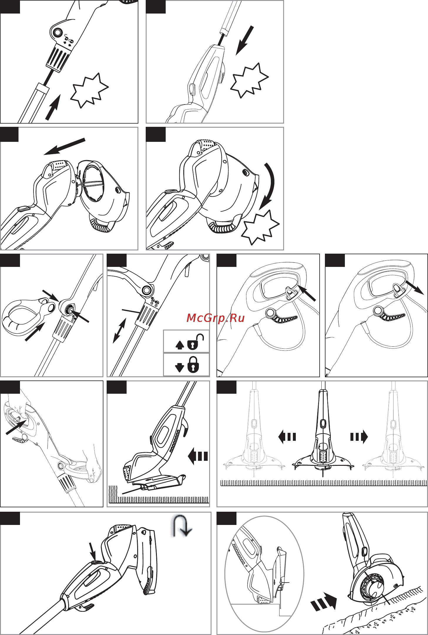 Flymo Power Trim 600 HD 9669536-62 Инструкция по эксплуатации онлайн [6/80] 16475