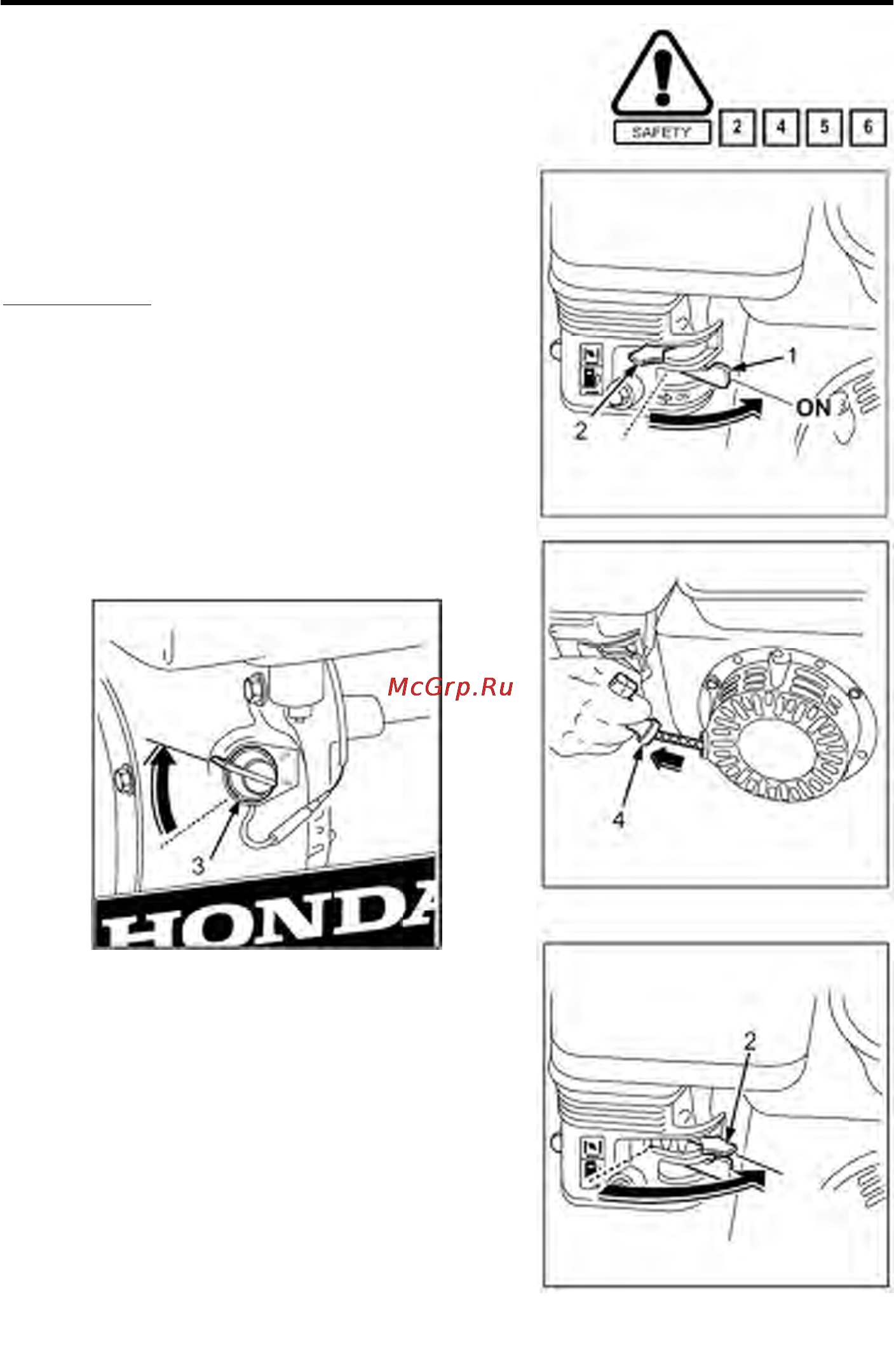 Honda EC4000 Инструкция по эксплуатации онлайн [12/26] 16536