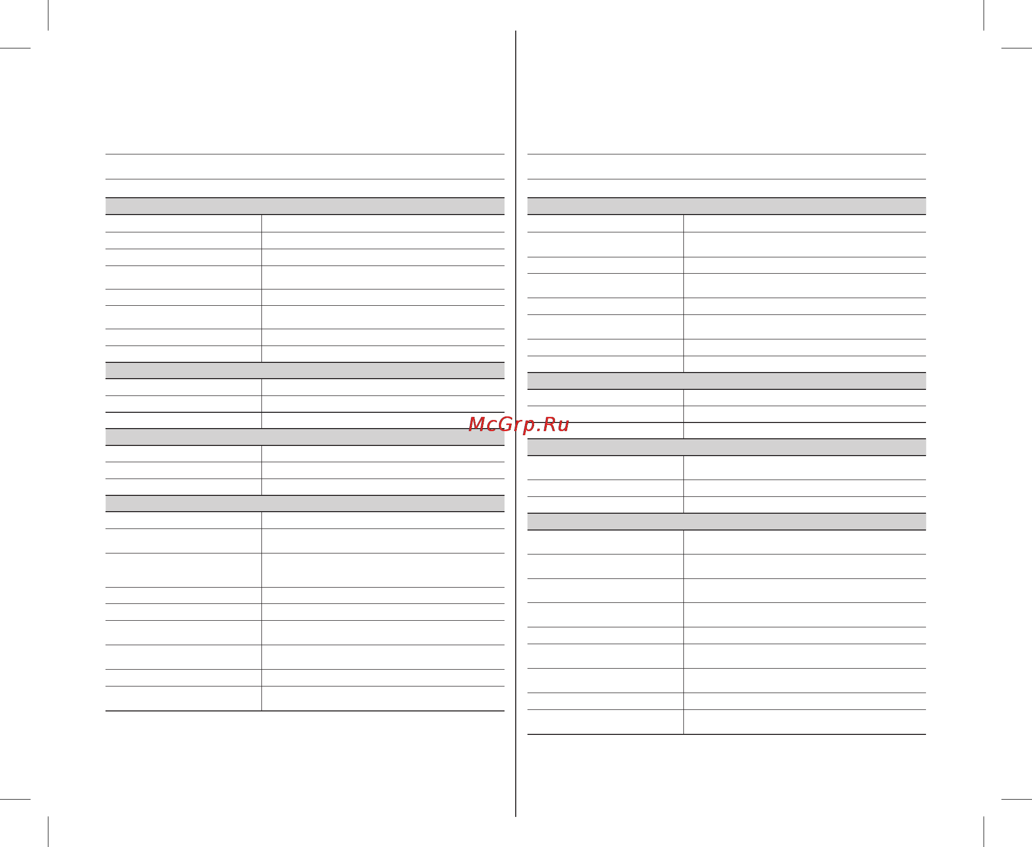 Samsung VP-DX10H [123/125] Технические характеристики