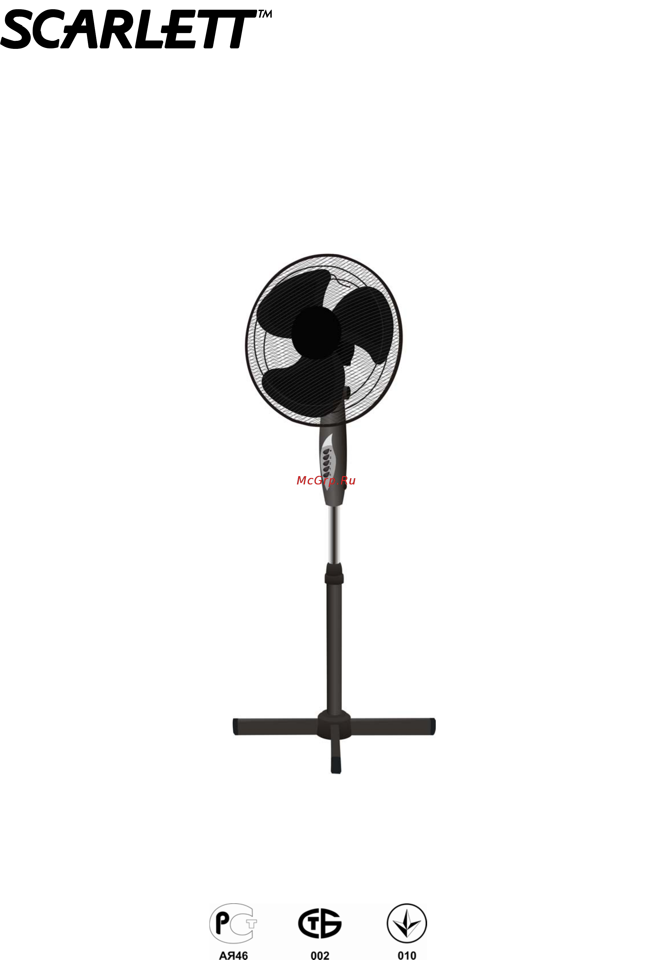 Scarlett SC - 1176 (черный) Инструкция по эксплуатации онлайн