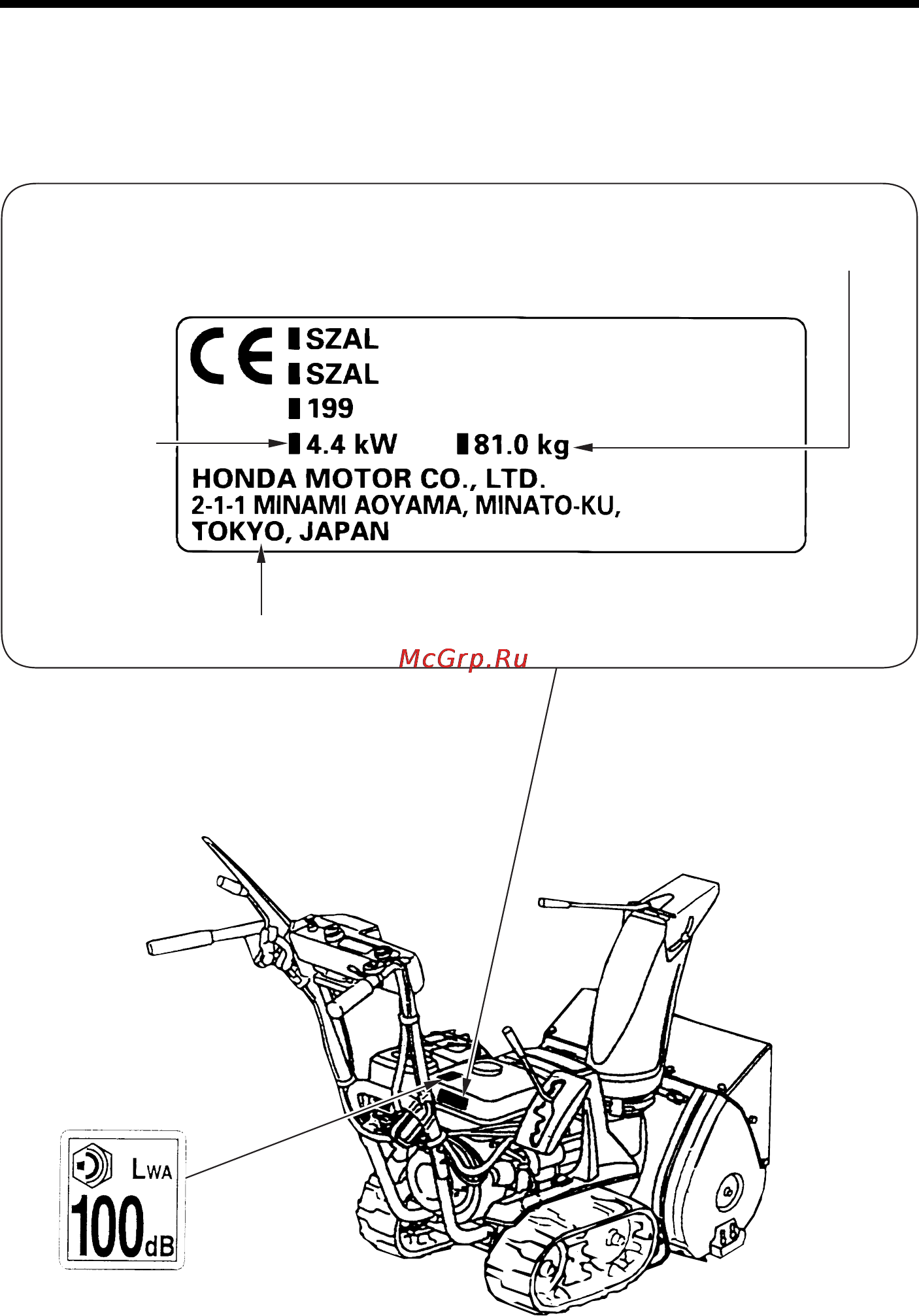 Honda HS622 Инструкция по эксплуатации онлайн [10/58] 16653