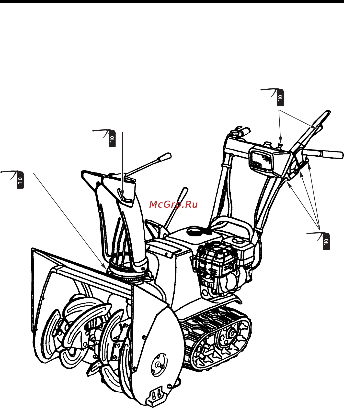 Honda HS622 [51/58] Нанесите масло на указанные ниже элементы для их смазки и защиты от коррозии