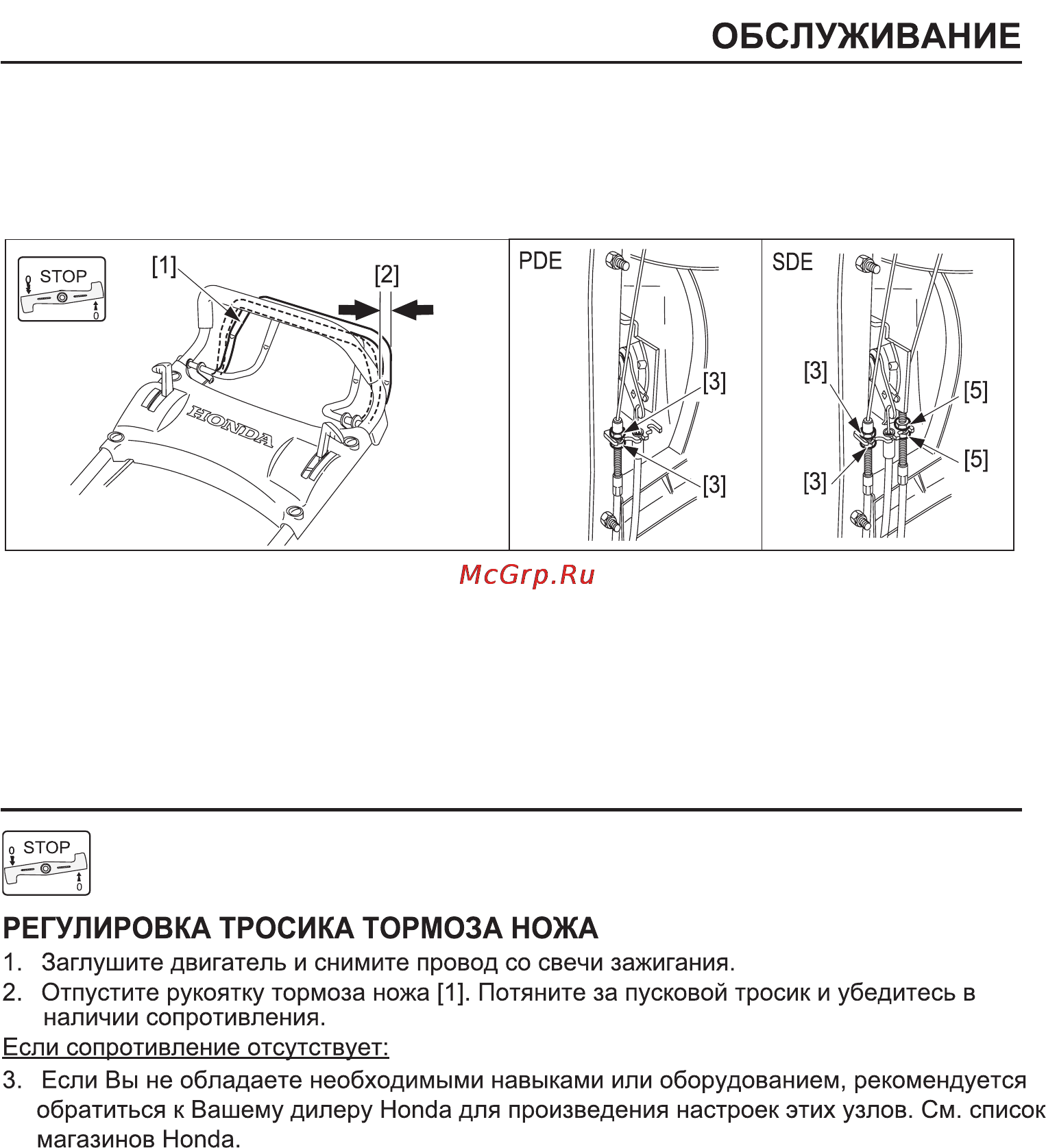 Honda HRX426C Инструкция по эксплуатации онлайн [30/46] 16696