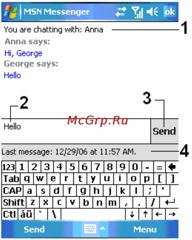 Genius Traveler 600 [99/150] Chatting with contacts