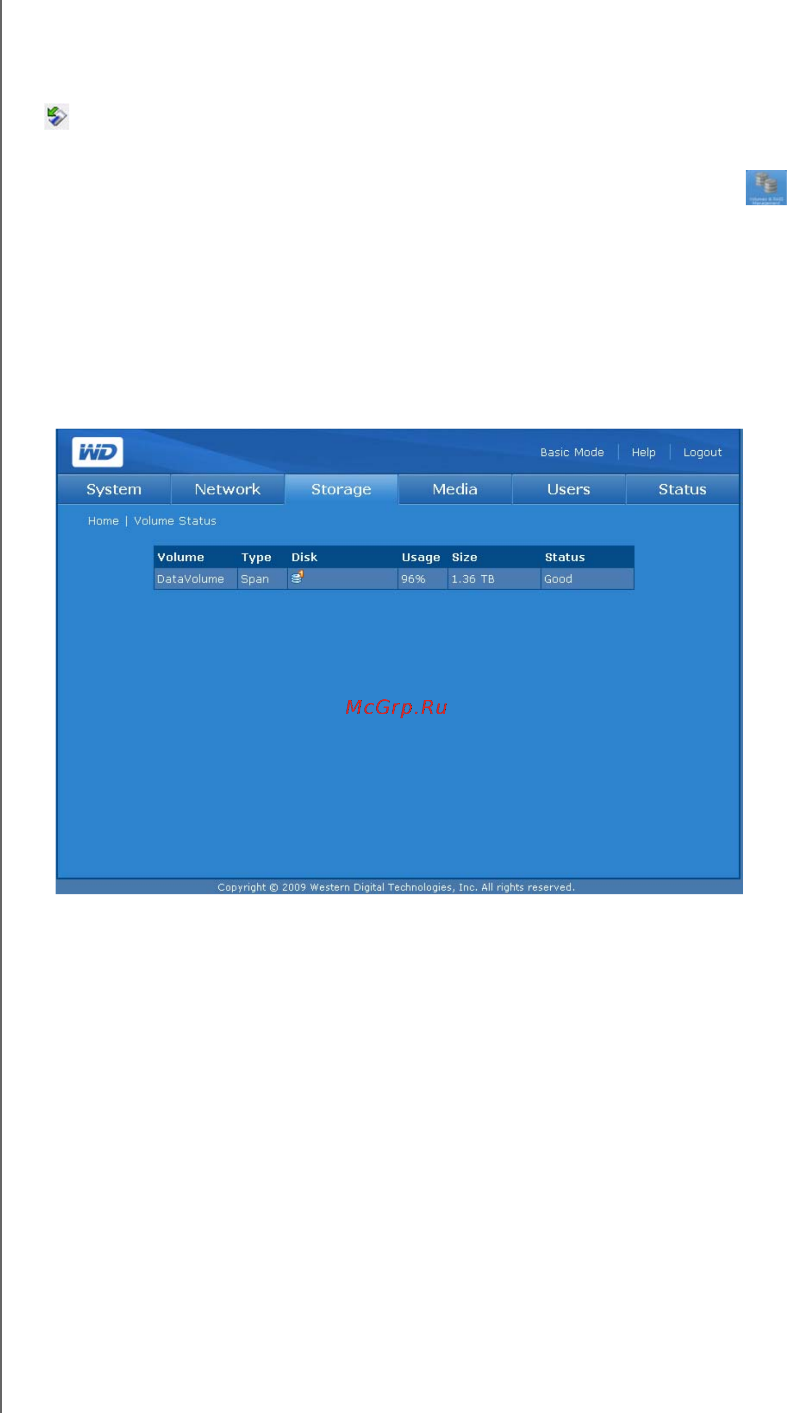 Western Digital WDBJRH0020HBK [141/217] Volumes and raid management работа с томами и raid
