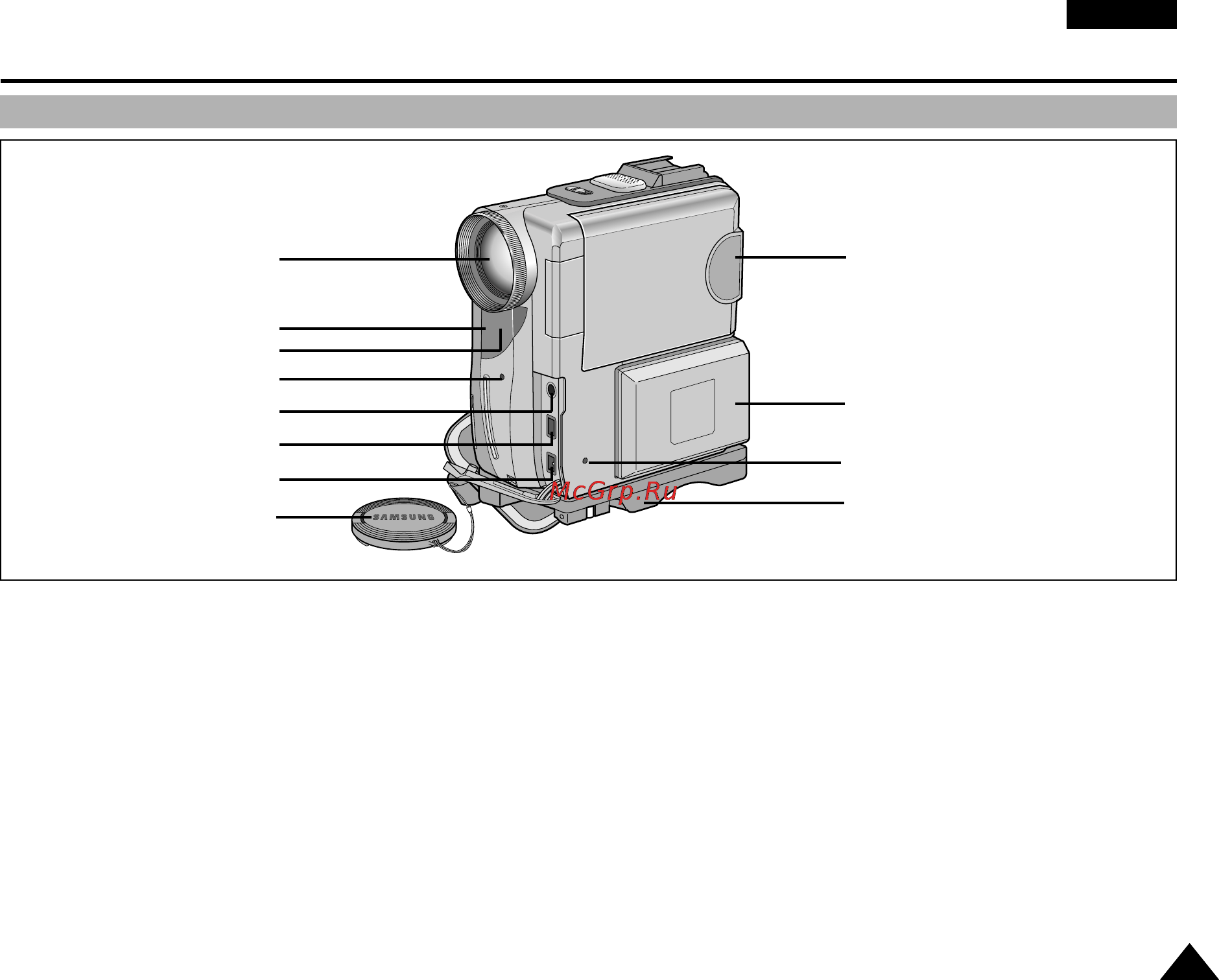 Samsung VP-D530 [13/109] Знакомство с видеокамерой