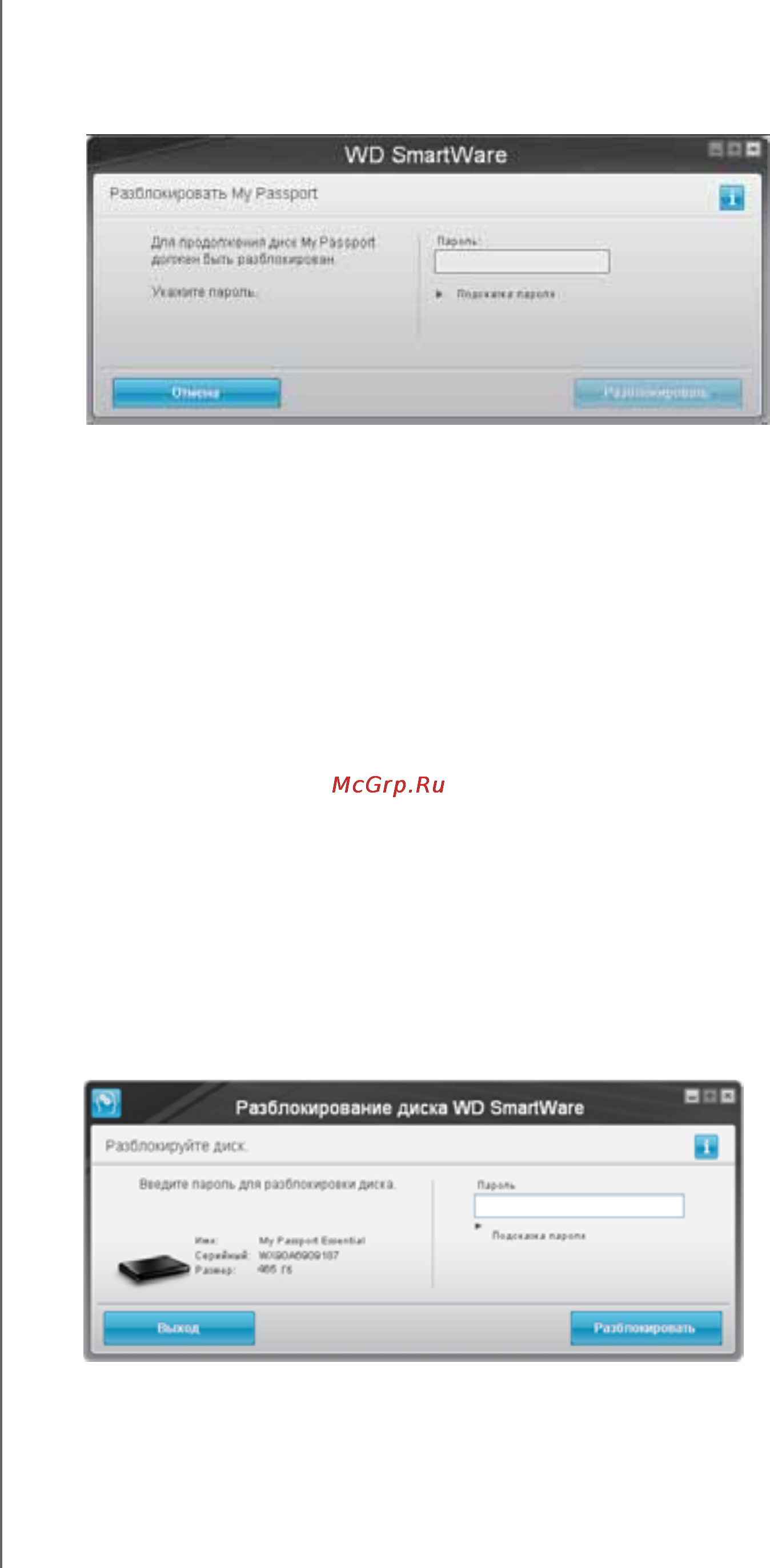 Western Digital PASSPORT ESSENTIAL 500Gb WDBADB5000ABK-EEUE [38/86] Разблокировка накопителя без помощи программы wd smartware