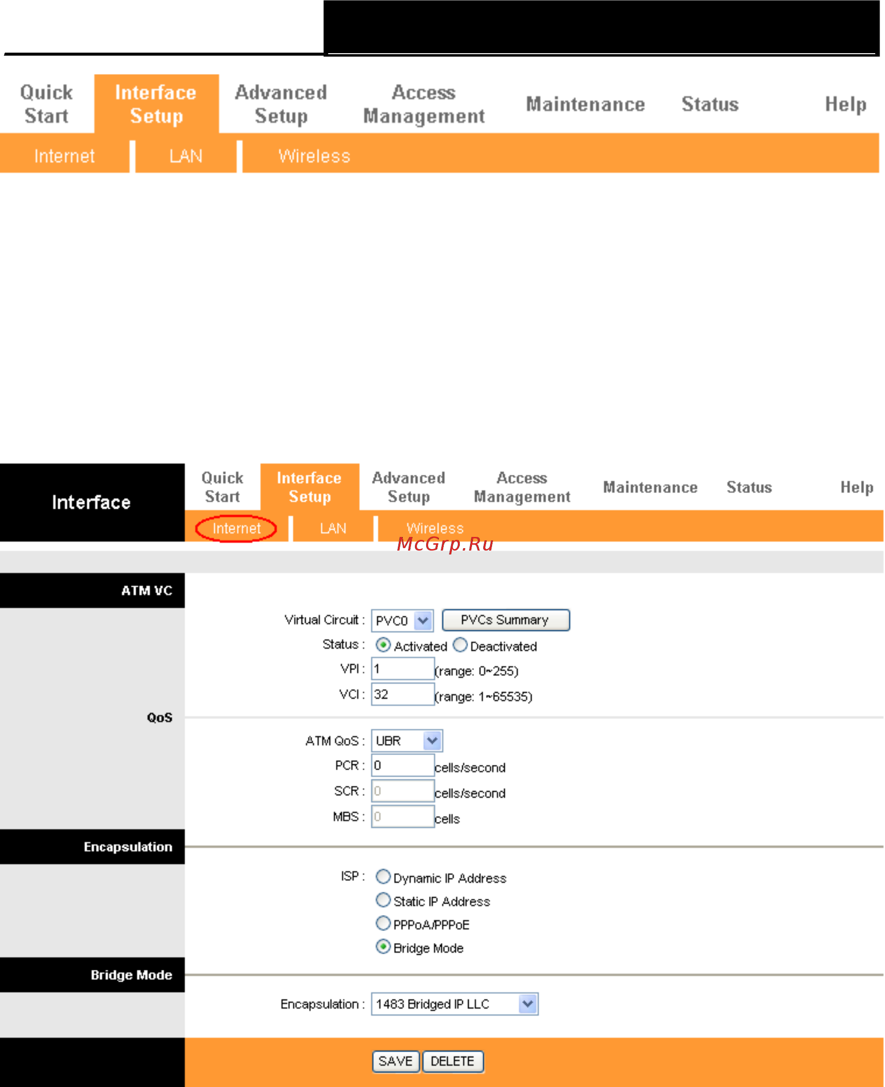Tp-Link TD-W8101G [32/94] Internet интернет