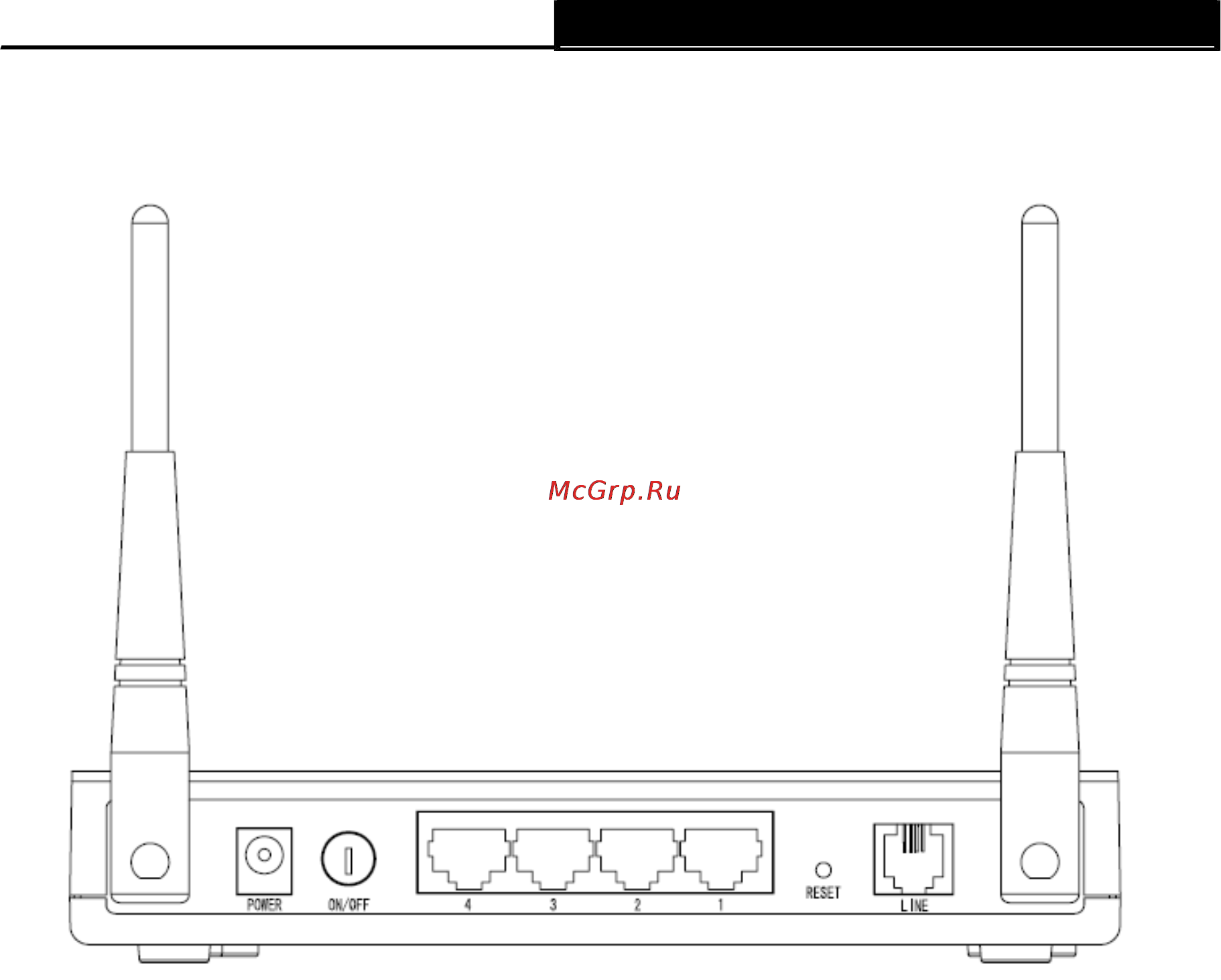 Tp-Link TD-W8961ND [19/110] The back panel задняя панель