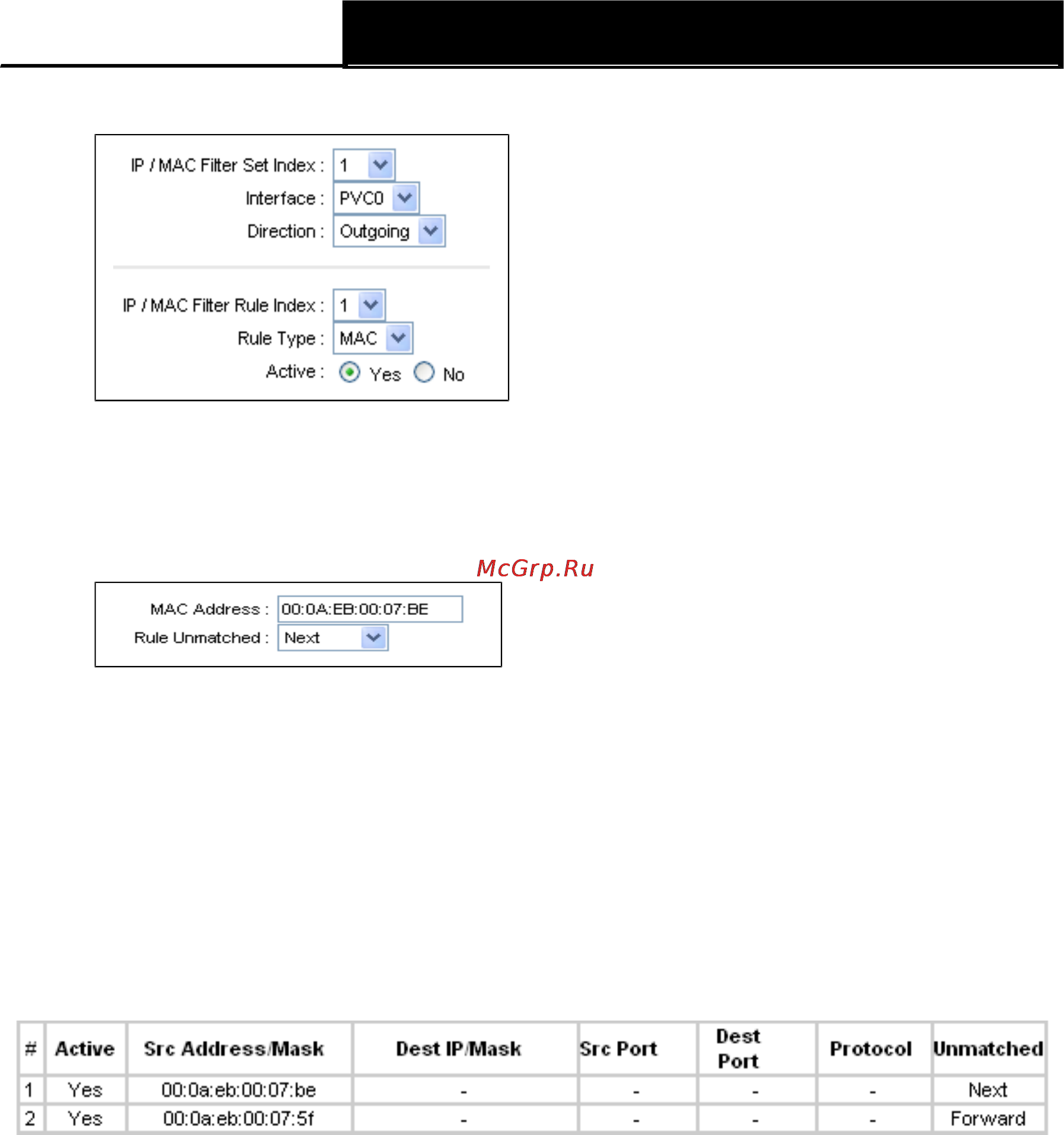 Tp-Link TD-W8151N [85/102] Application filter фильтр по приложению