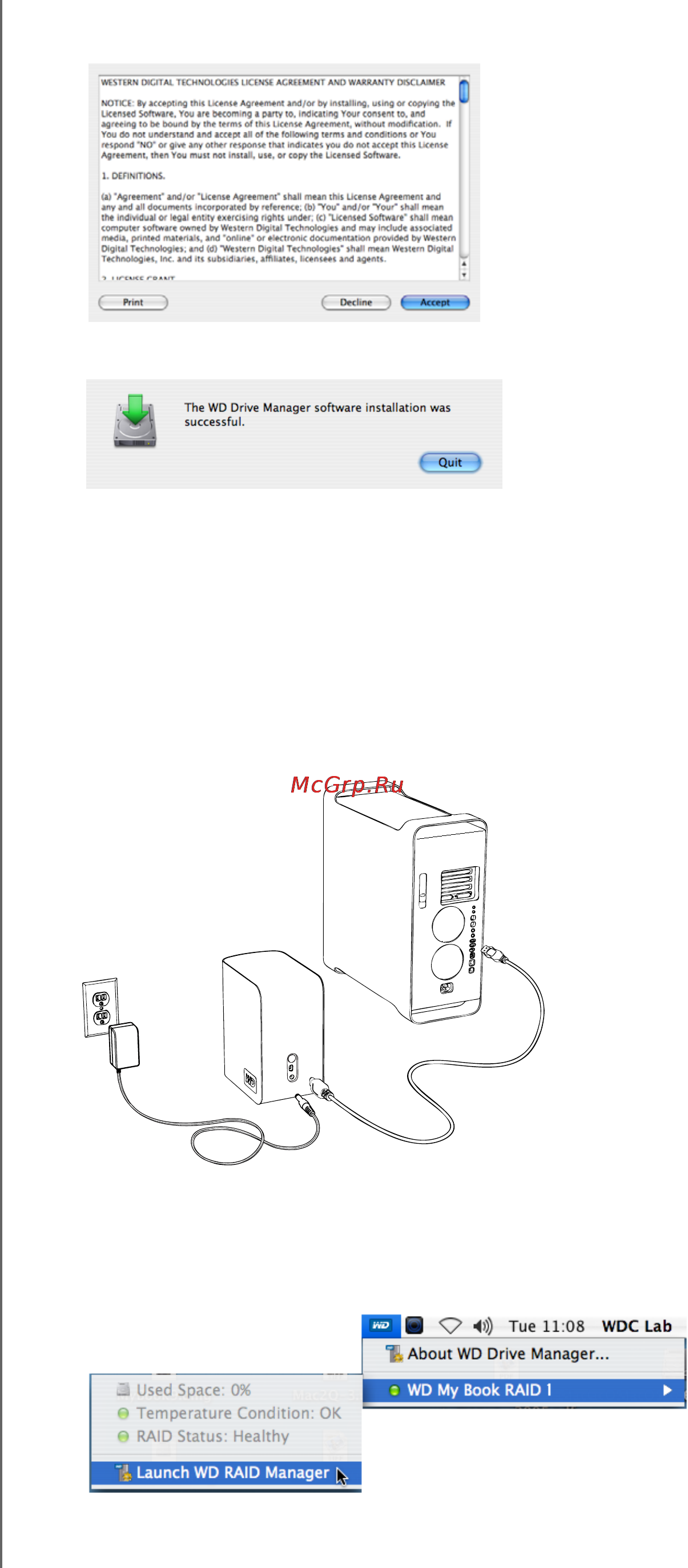 Western Digital MY BOOK MIRROR EDITION 2000GB WDH2U20000E Инструкция по эксплуатации онлайн [12/30] 16764