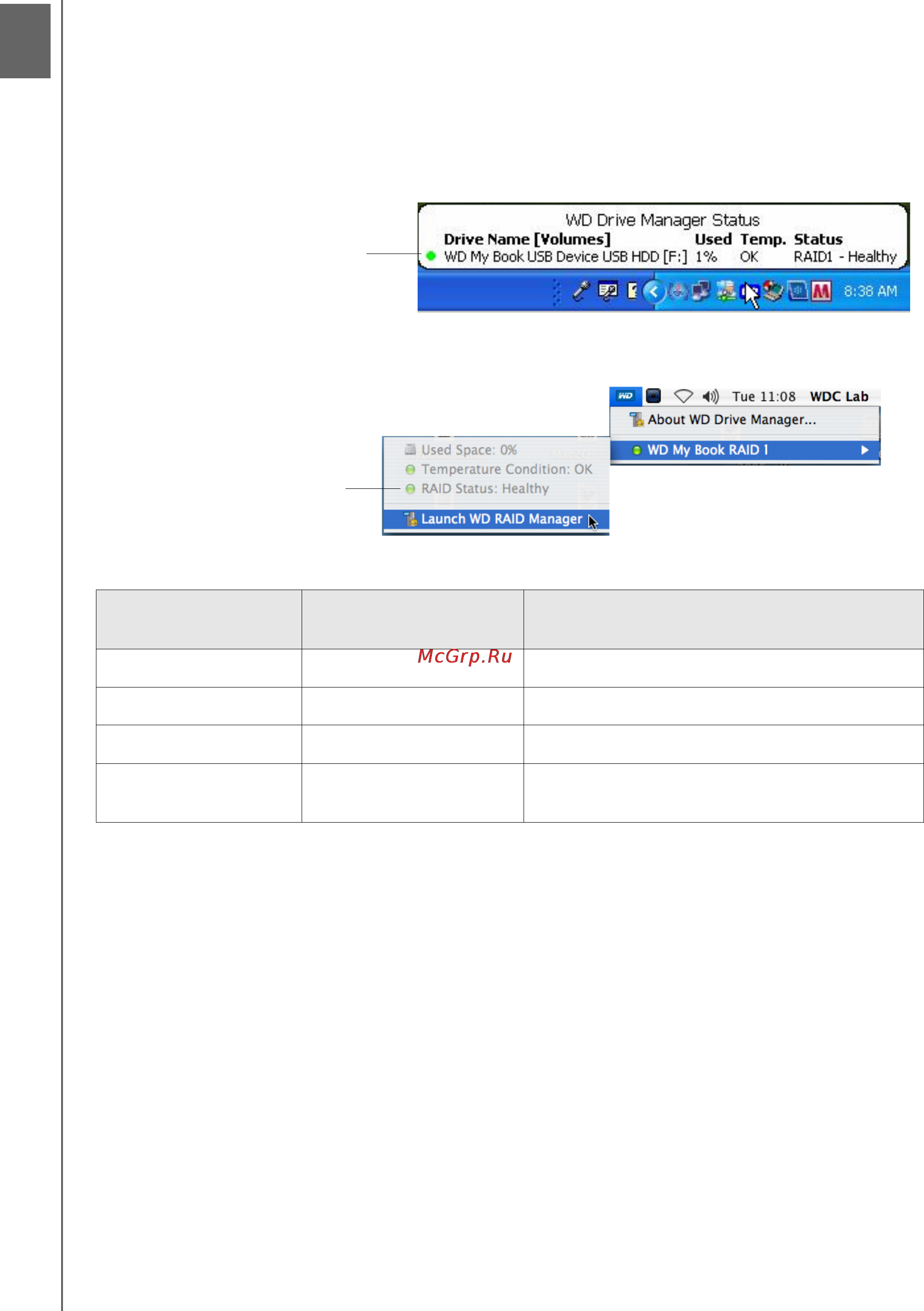 Western Digital MY BOOK MIRROR EDITION 2000GB WDH2U20000E [14/30] Сообщения о состоянии wd drive manager