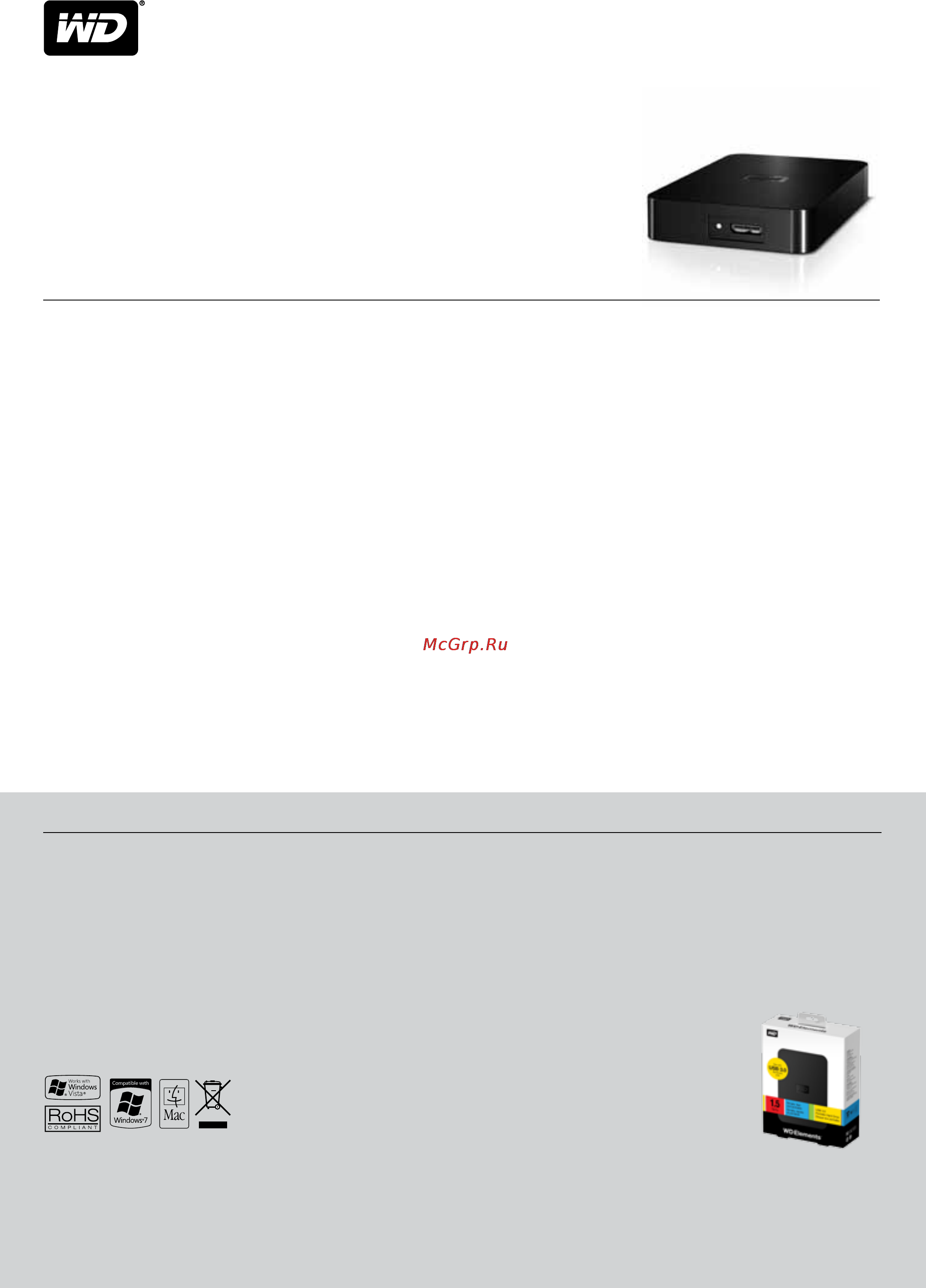 Western Digital ELEMENTS PORTABLE SE 1TB WDBPCK0010BBK-EESN [2/2] Wd elements portable