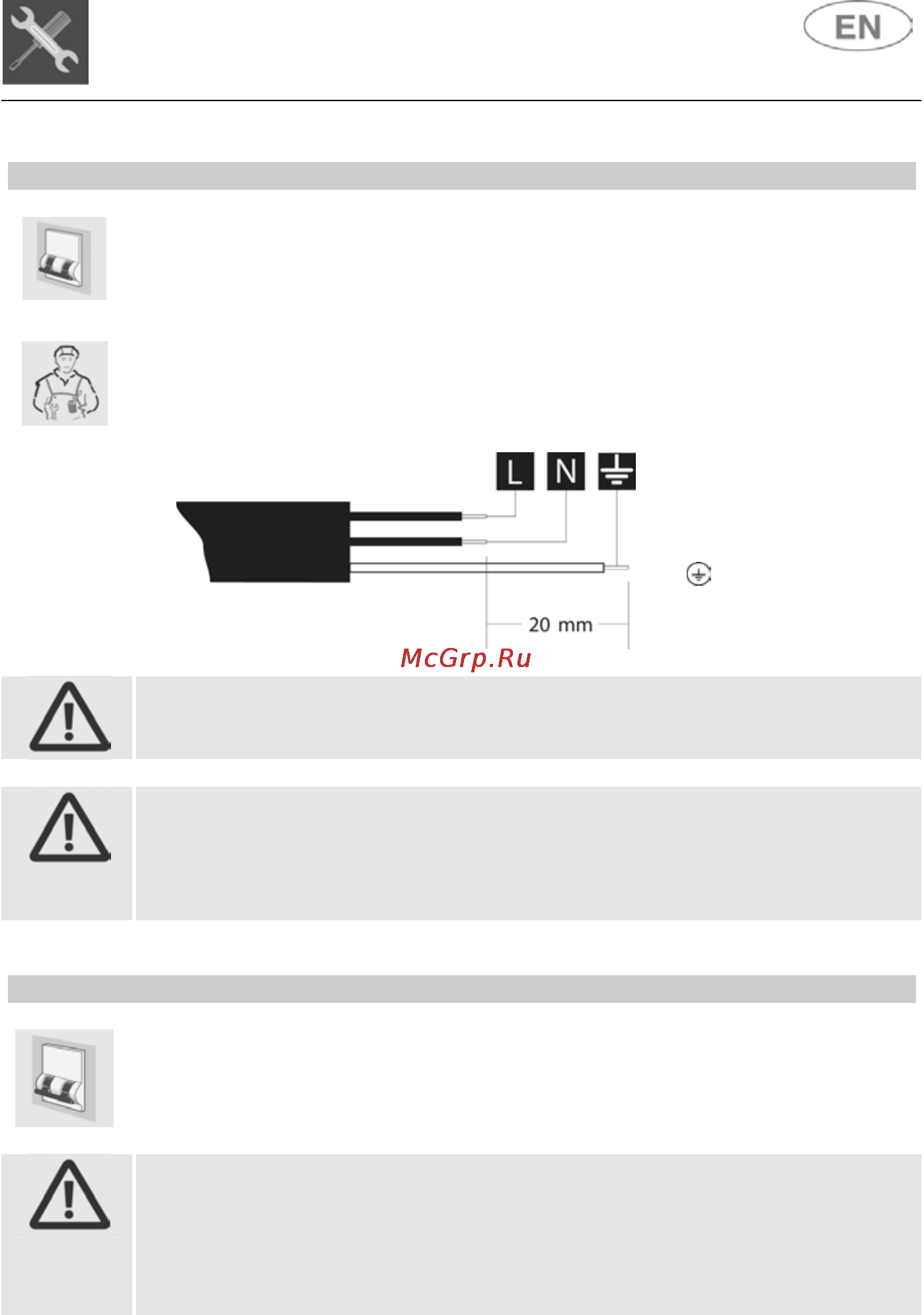 Smeg STC75 [8/35] Installation instructions