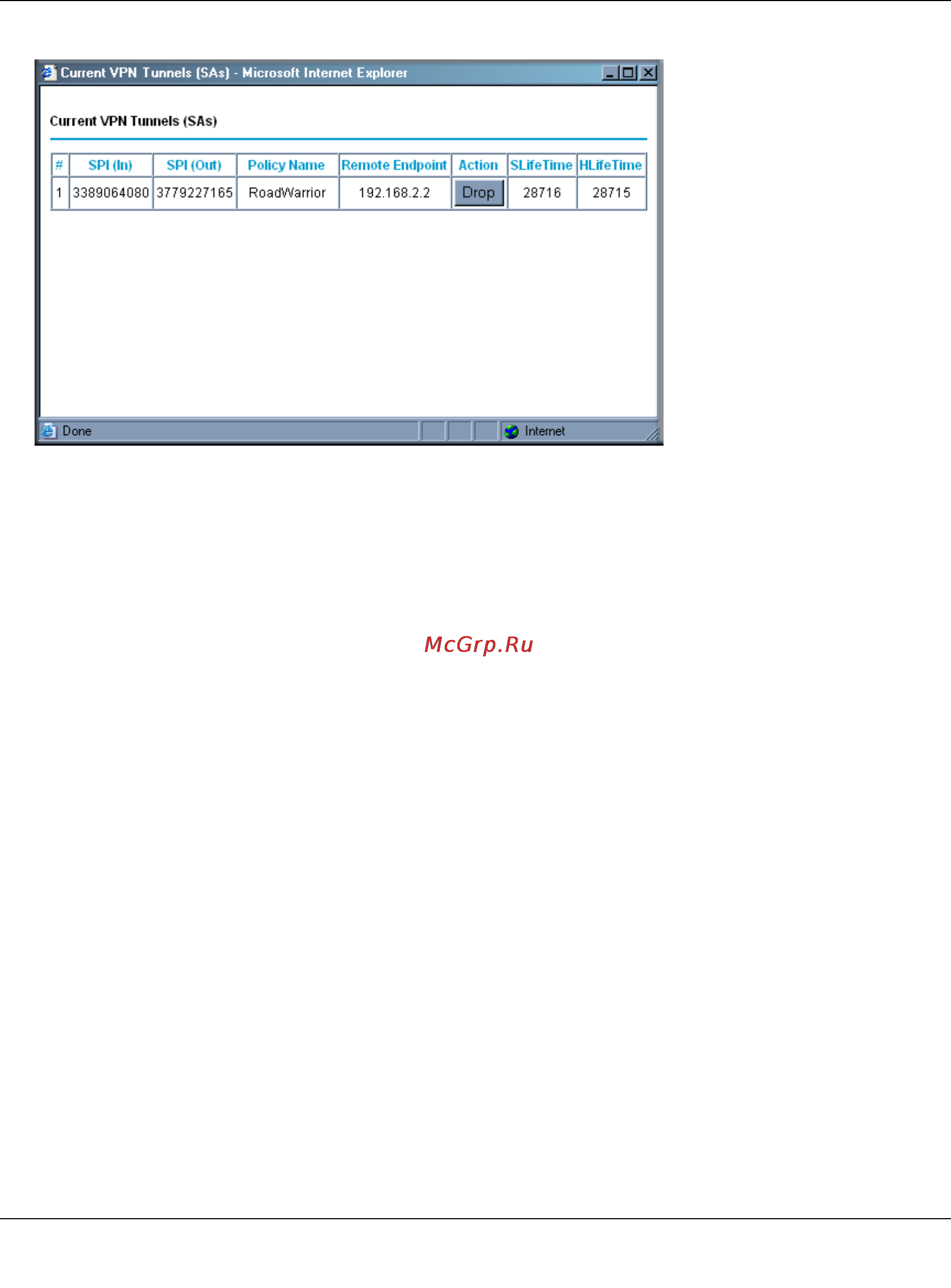 Netgear DG834G [142/204] Deactivating a vpn tunnel
