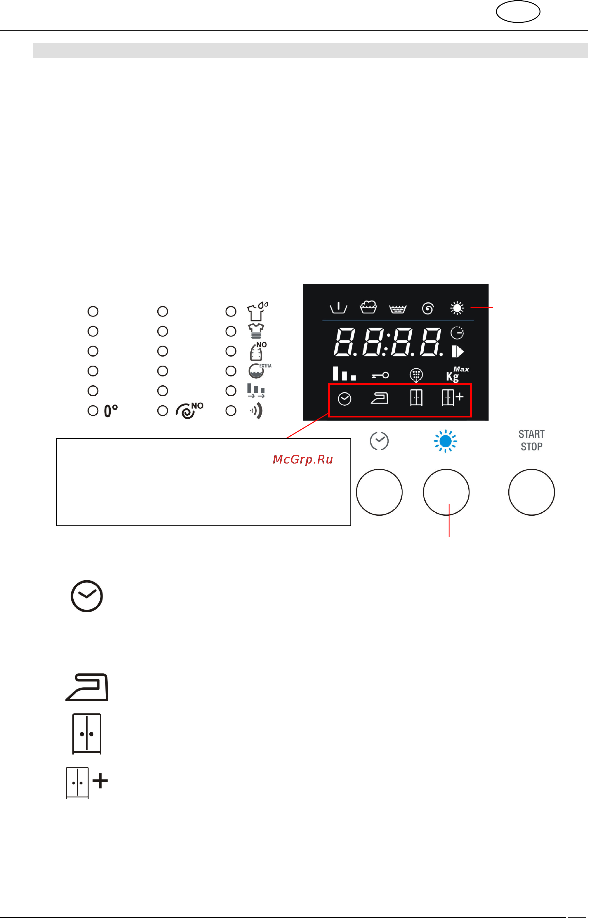 Smeg LSTA146S [18/33] Программа стирки и сушки