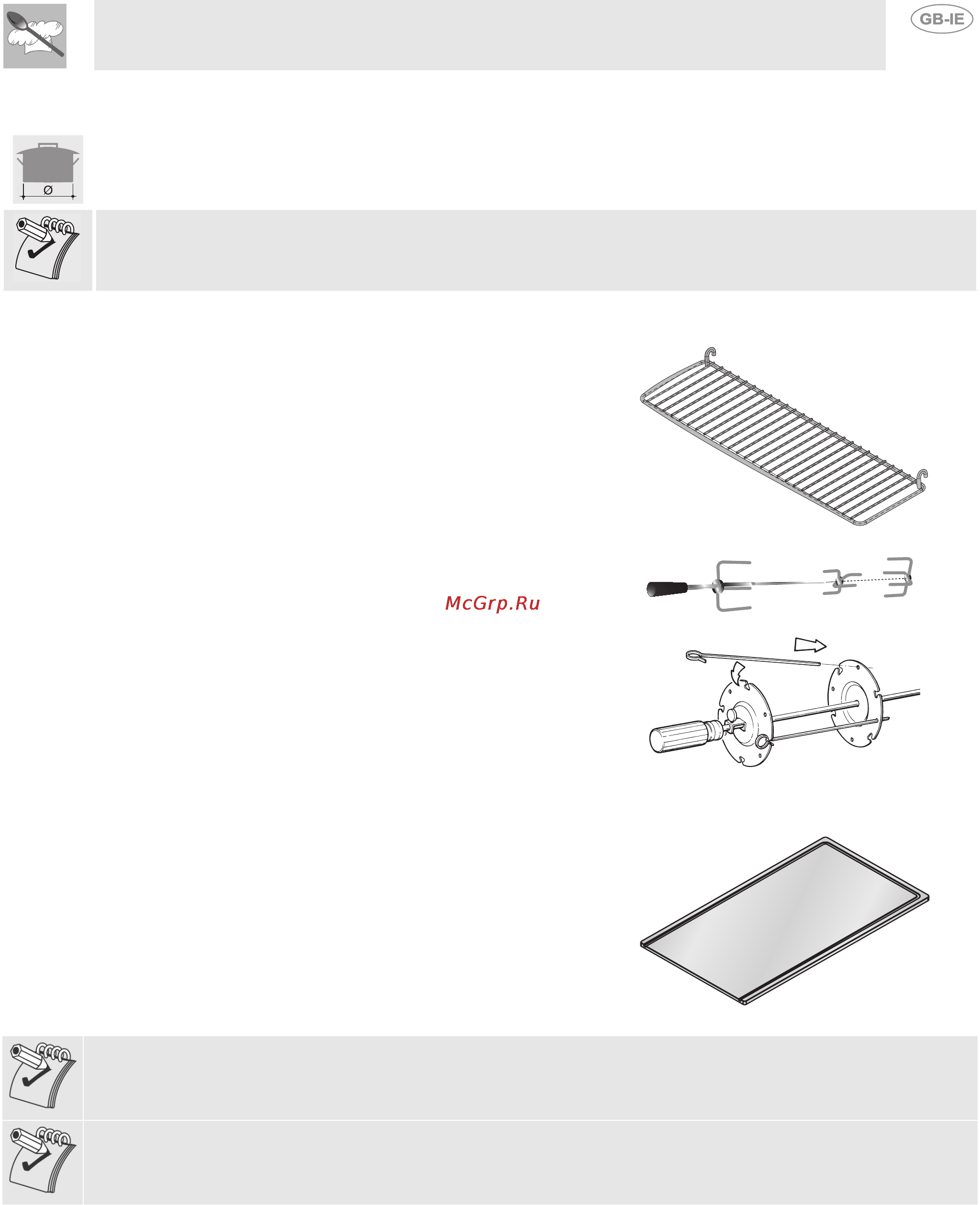 Smeg BQ61T [17/22] Pan diameters