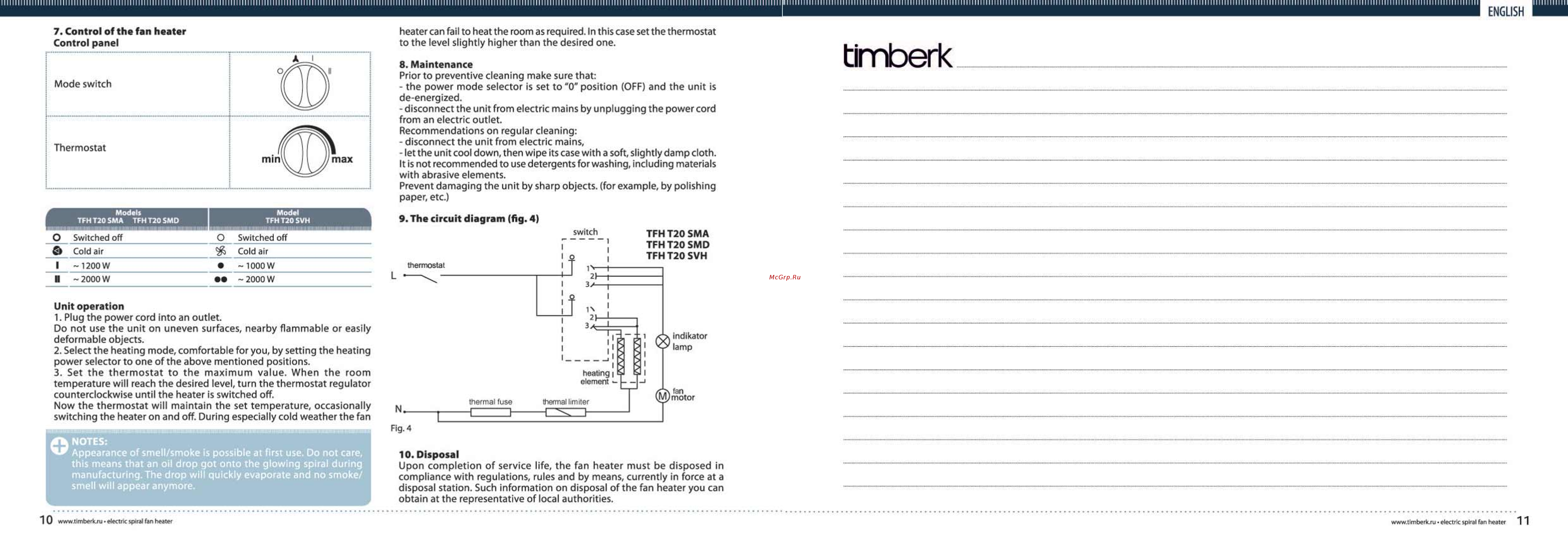 Timberk TFH S20SMD [6/6] Timberk