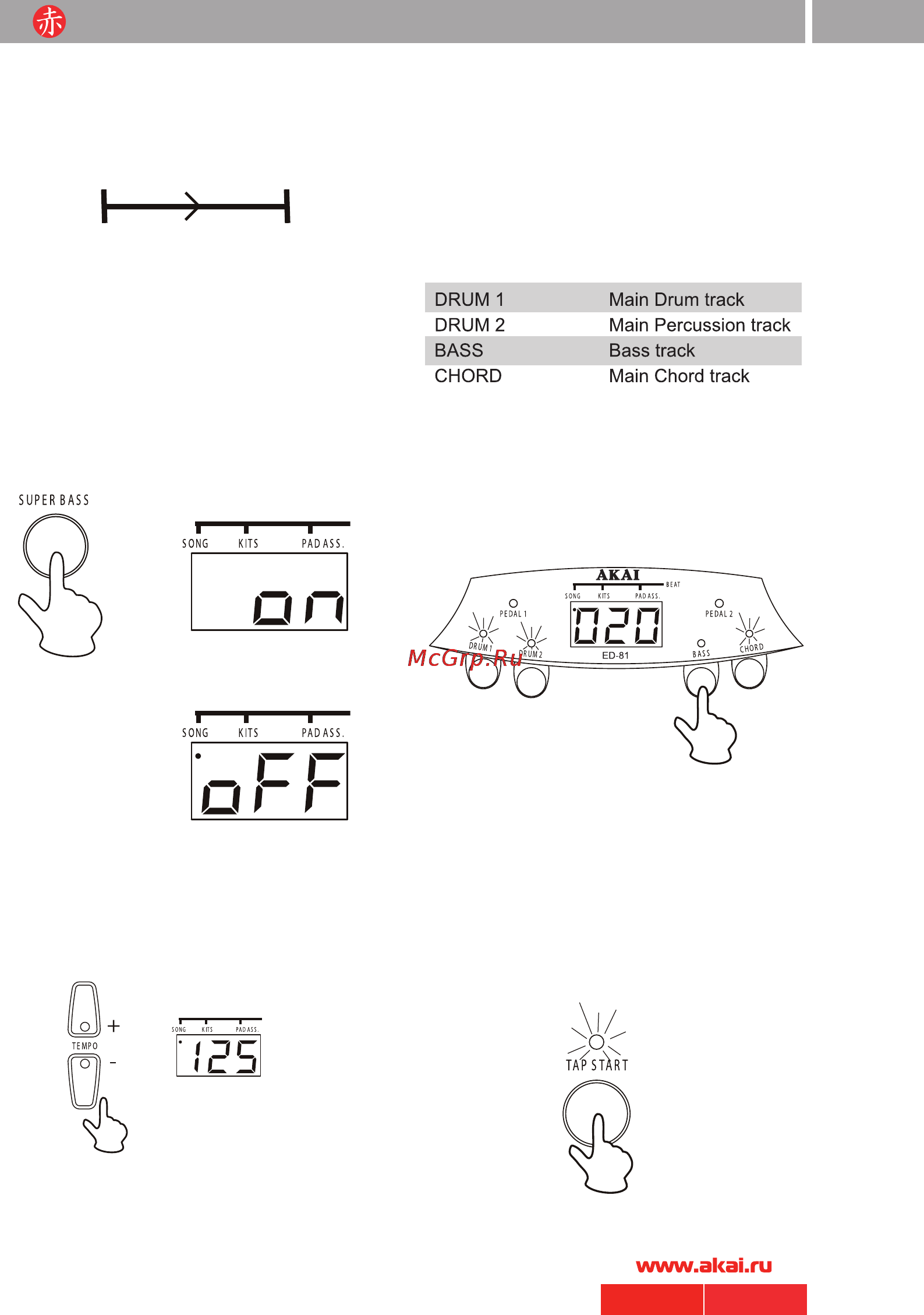 Akai ED-81 [11/24] Руководство по эксплуатации