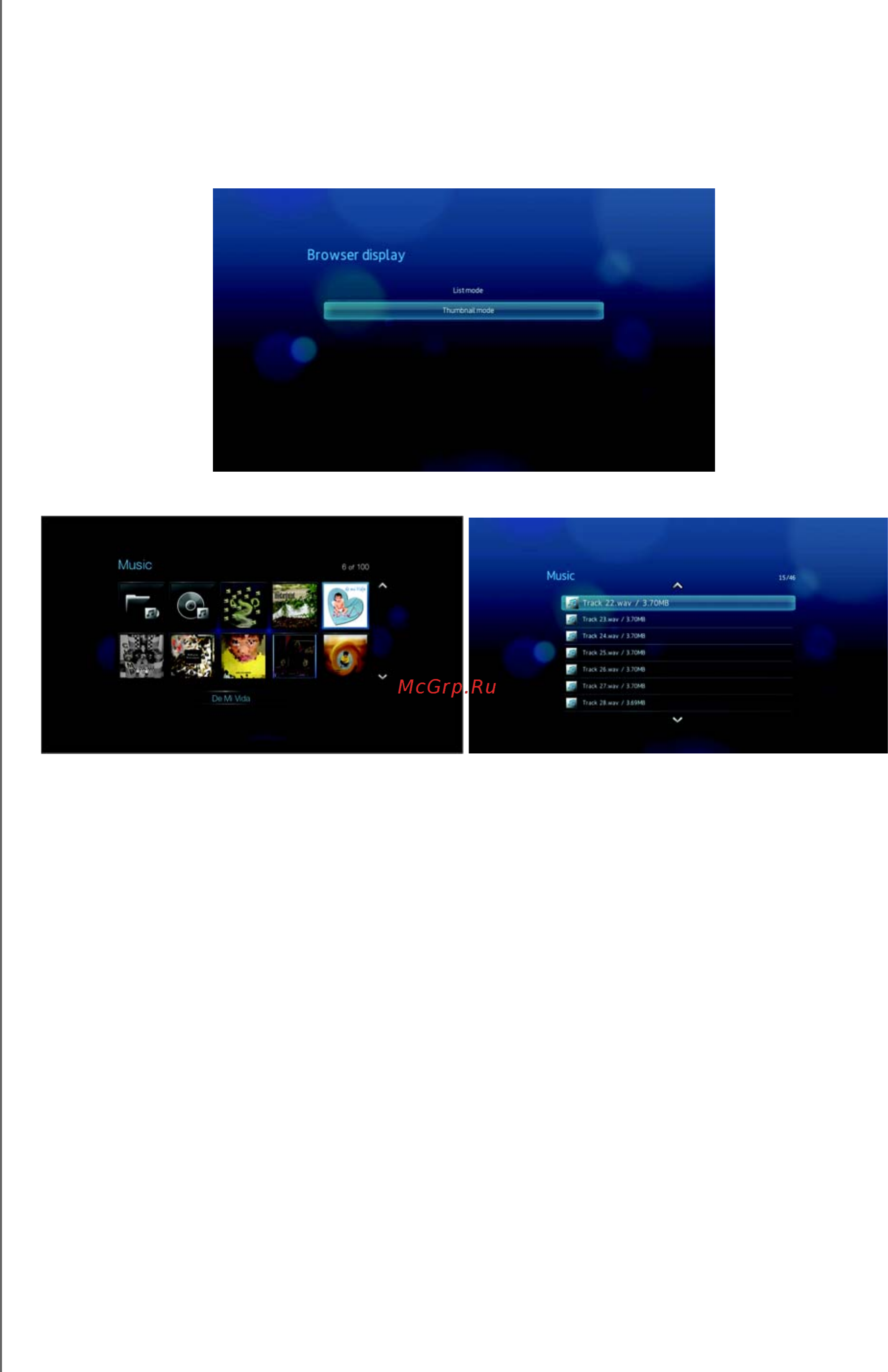 Western Digital WD TV LIVE [146/183] Вид навигации