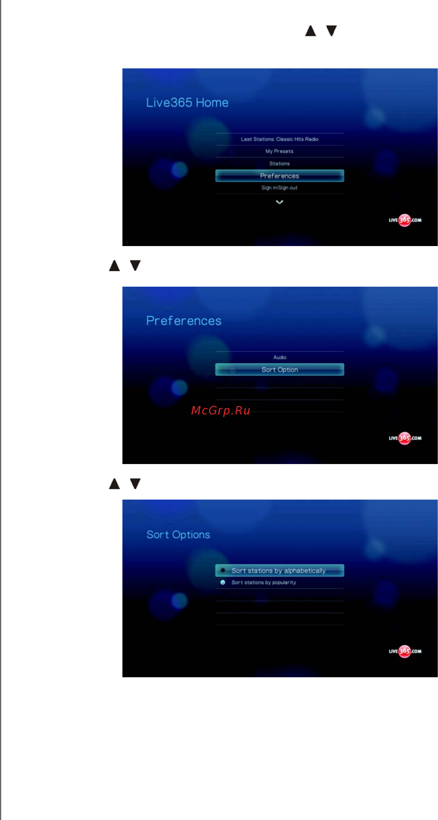 Western Digital WD TV LIVE [95/183] Выход из live365