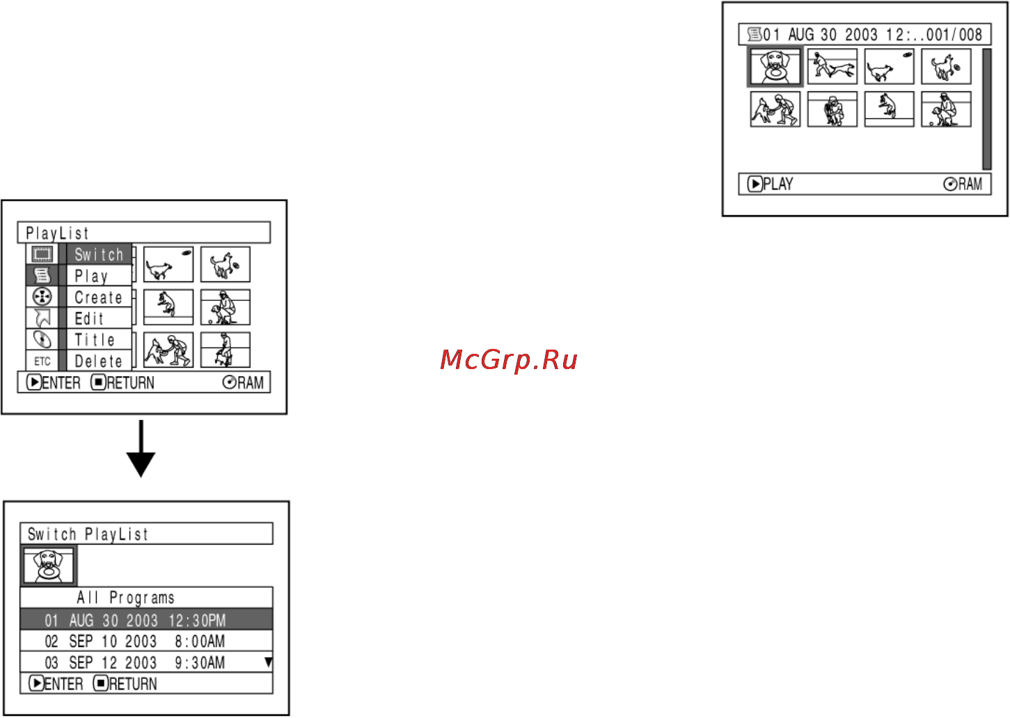 Panasonic VDR-M30EN [110/149] Ööööö монтаж эпизодов в списке воспроизведения