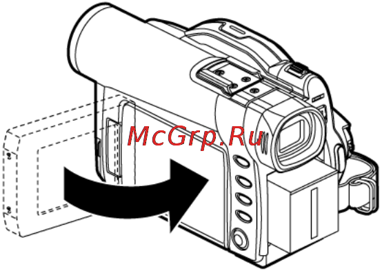 Panasonic VDR-M30EN [45/149] Закрывание дисплея
