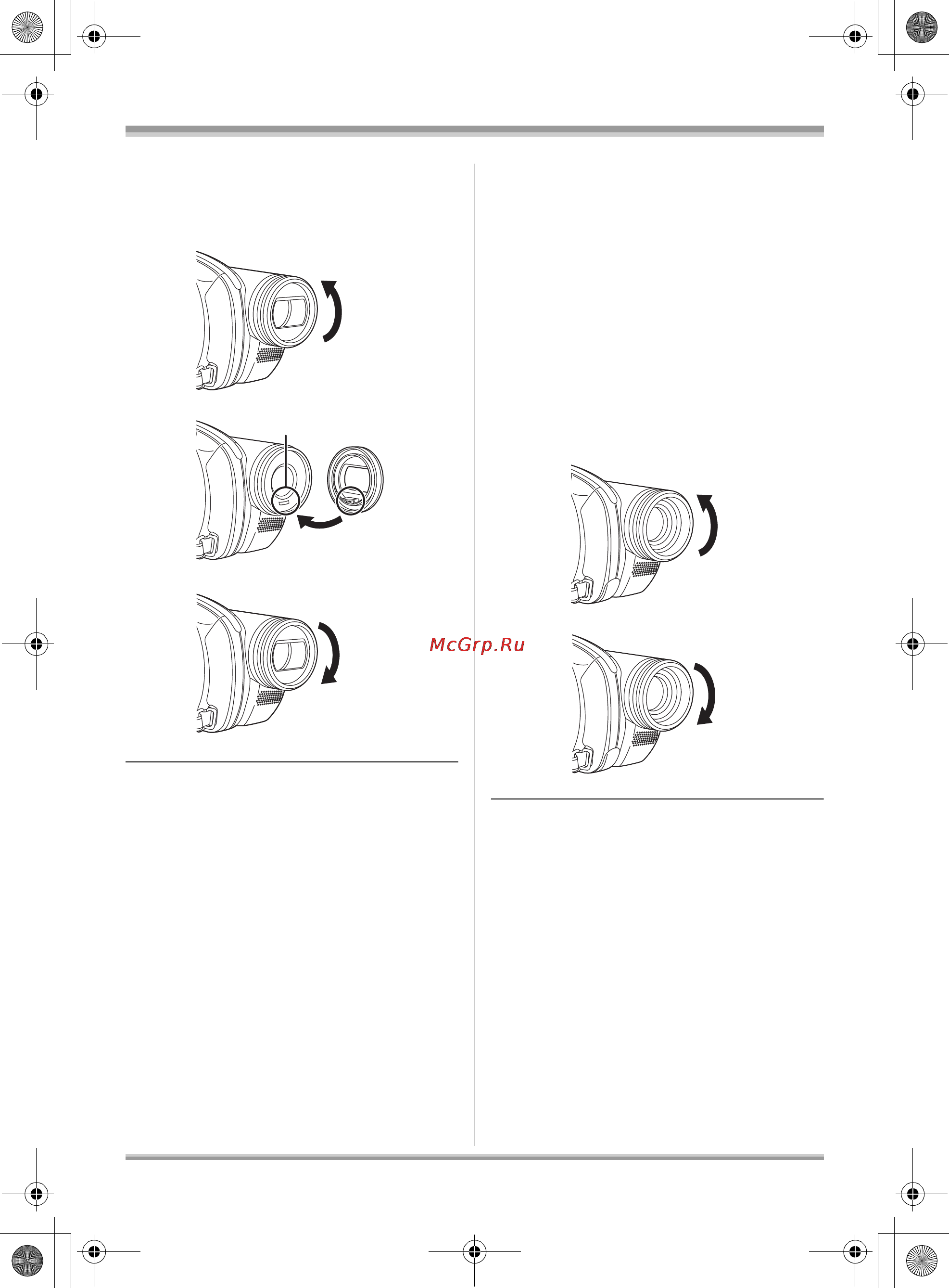 Panasonic VDR-D310EE [13/240] Чтобы закрепить ее поместите ее в прорезь b а затем поверните ее по часовой стрелке c