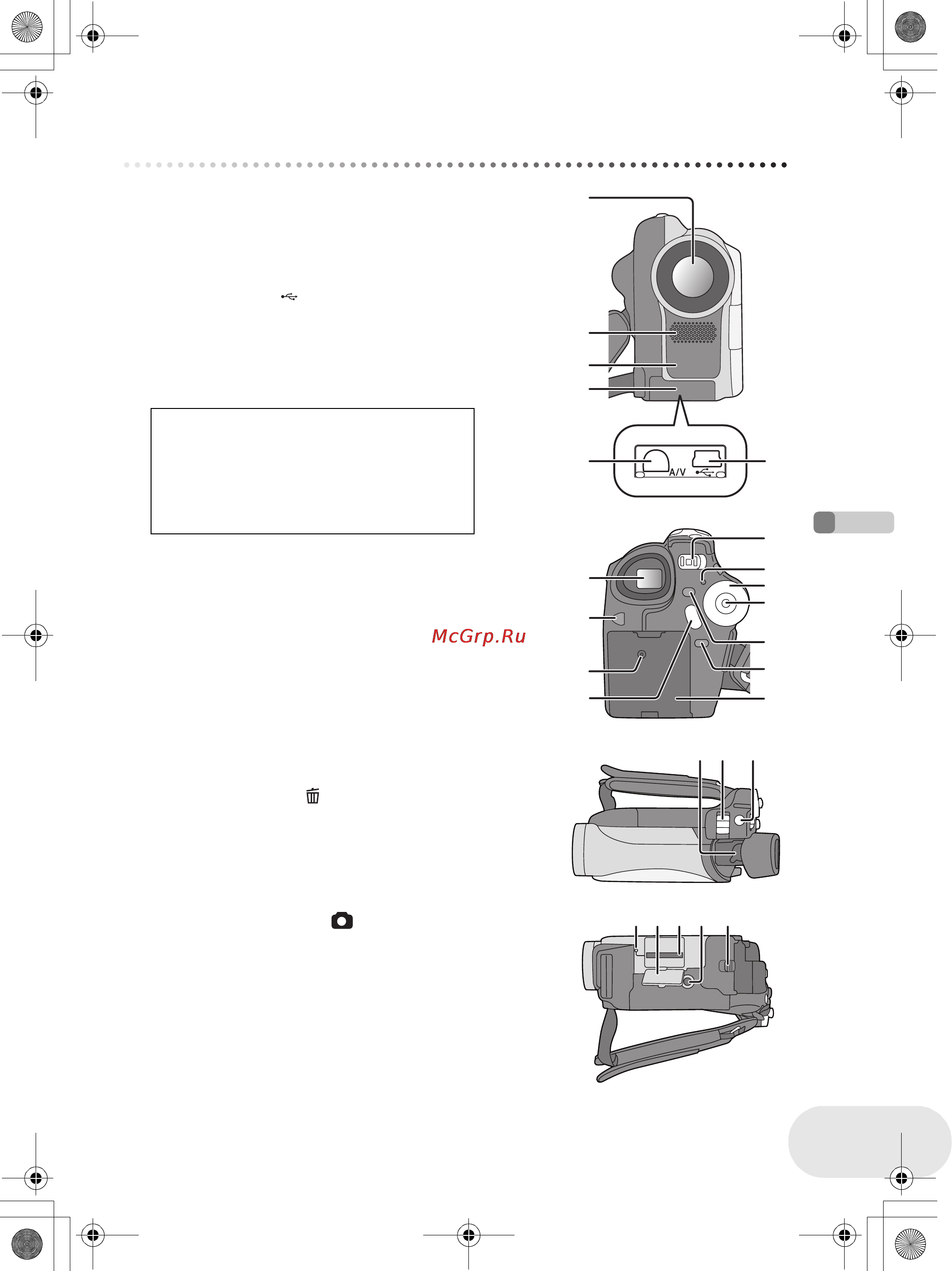 Panasonic VDR-D160EE [125/232] Складові частини та їх використання