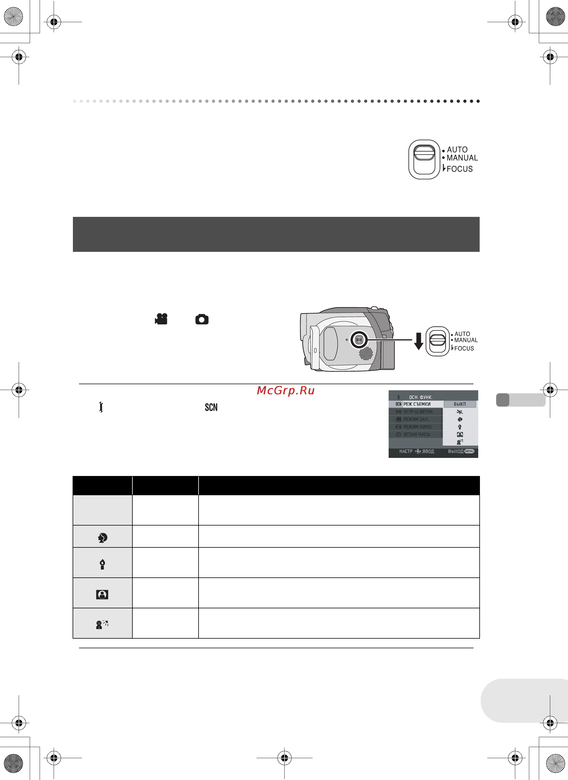 Panasonic VDR-D150EE-S [53/116] Функции ручной съемки