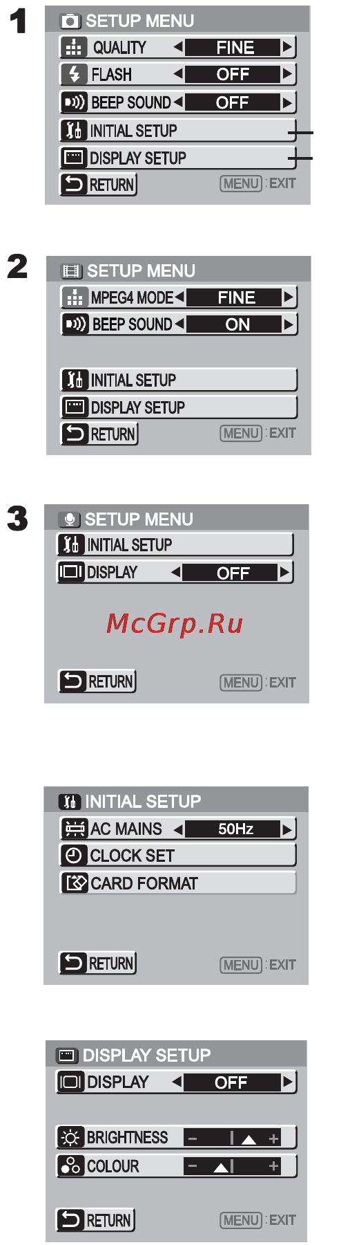 Panasonic SV-AV20EN [13/60] Список меню