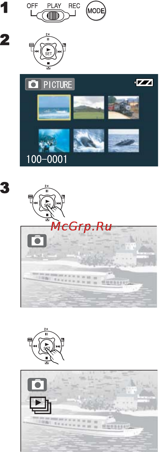 Panasonic SV-AV20EN [19/60] Воспроизведение фотоизображений still pictures playback