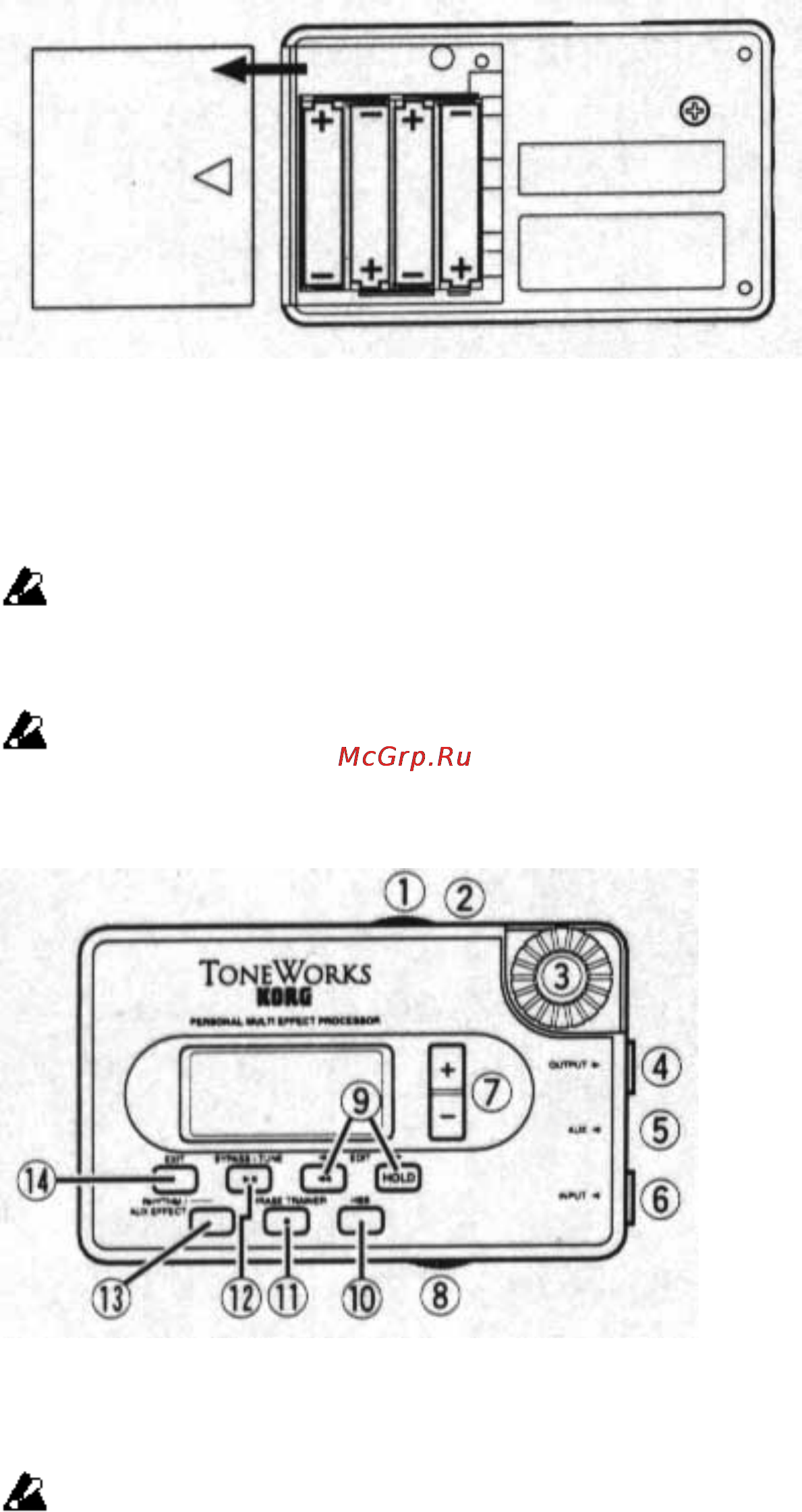 Korg PX3 [5/26] Включение питания