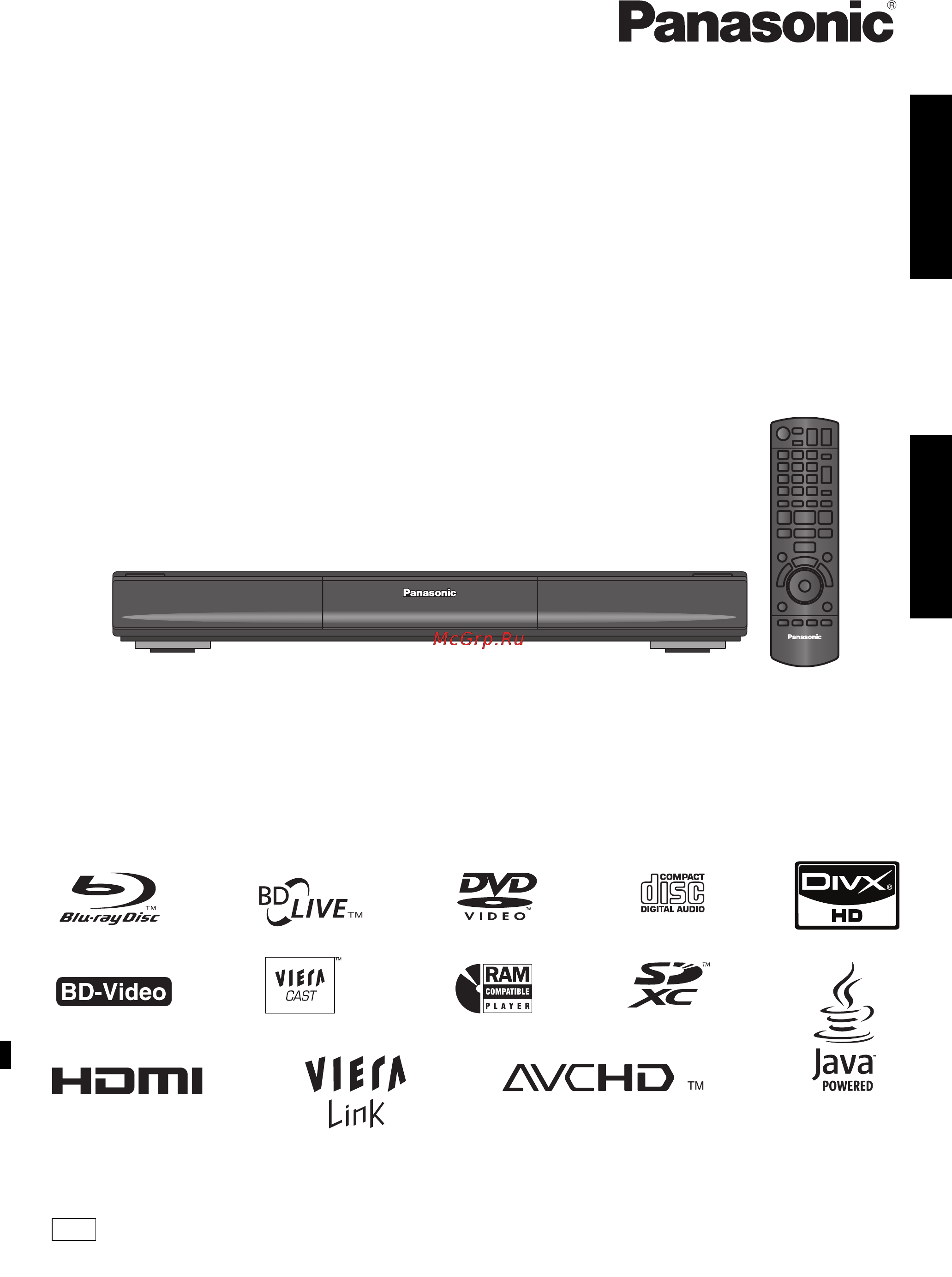 Panasonic DMP-BD85 Инструкция по эксплуатации онлайн