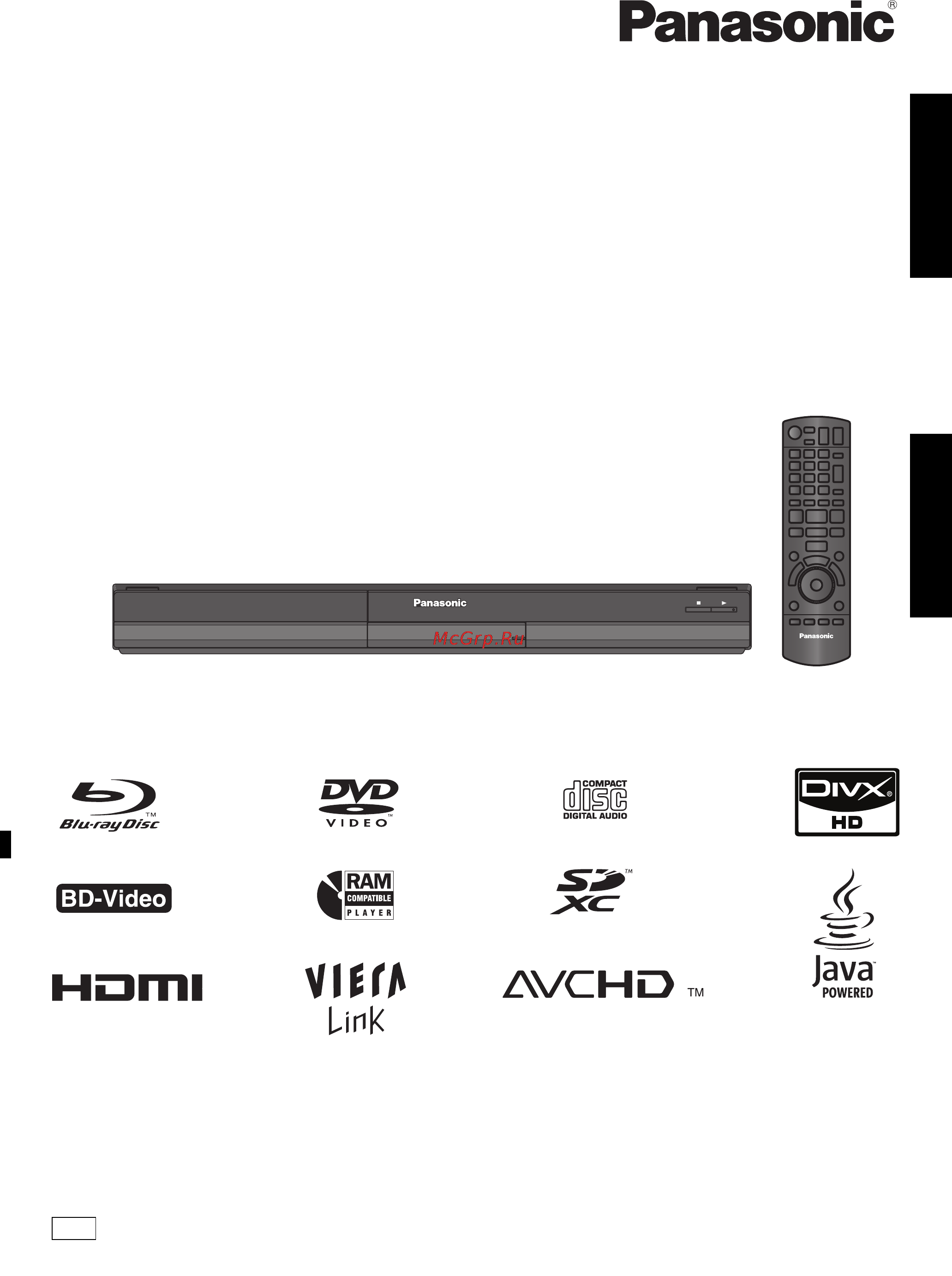 Panasonic DMP-BD45 Инструкция по эксплуатации онлайн