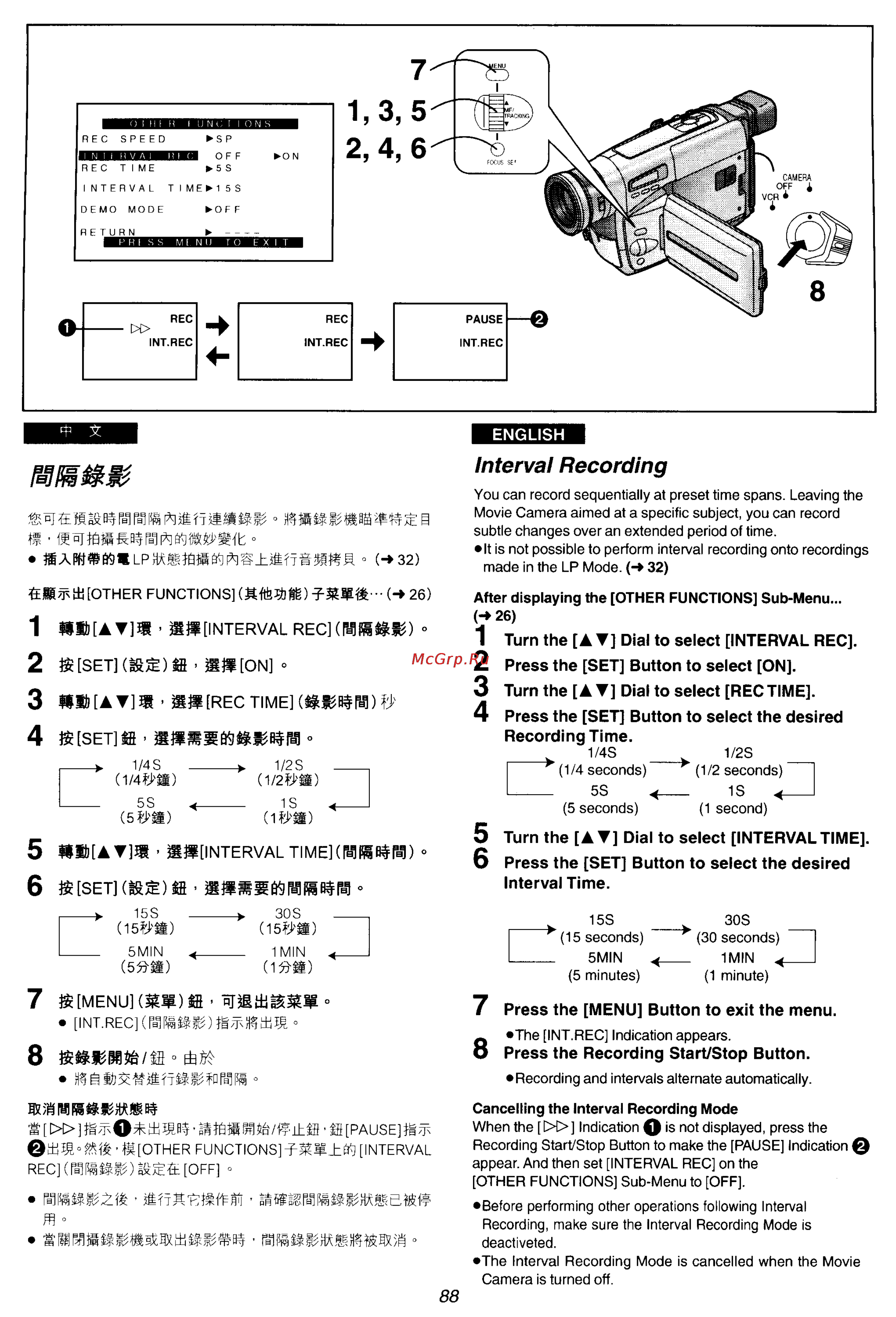 Panasonic NV-VZ55ENC [78/147] Interval recording