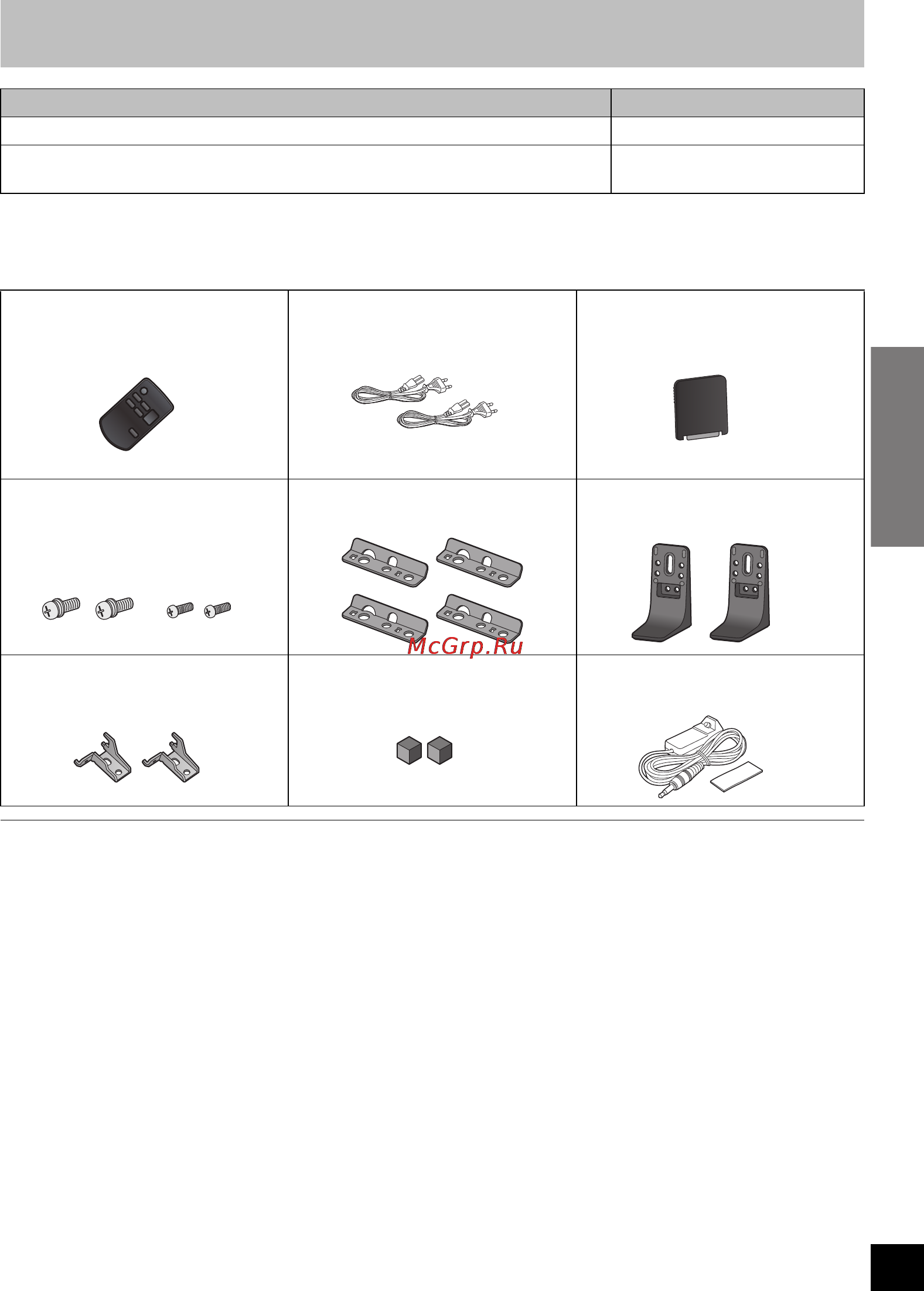 Panasonic SC-HTB520 [5/160] Accessoires
