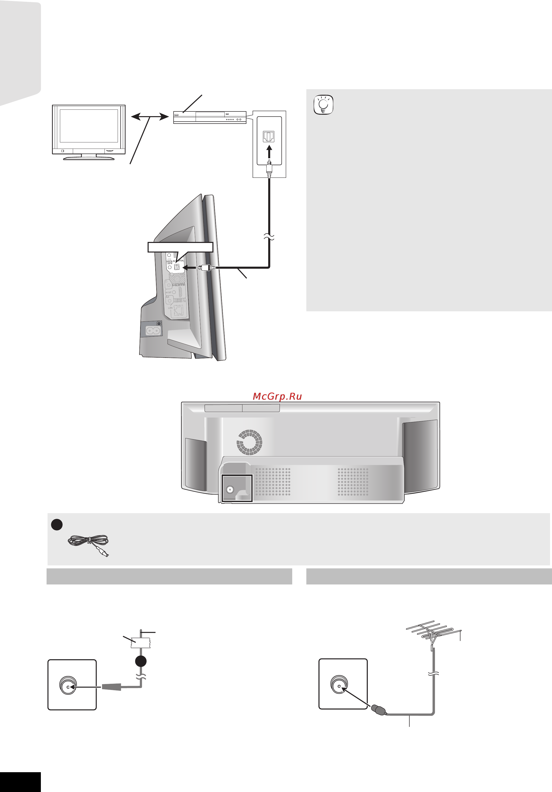 Panasonic SC-BTX70 EE-K [10/55] Подключение радио антенны