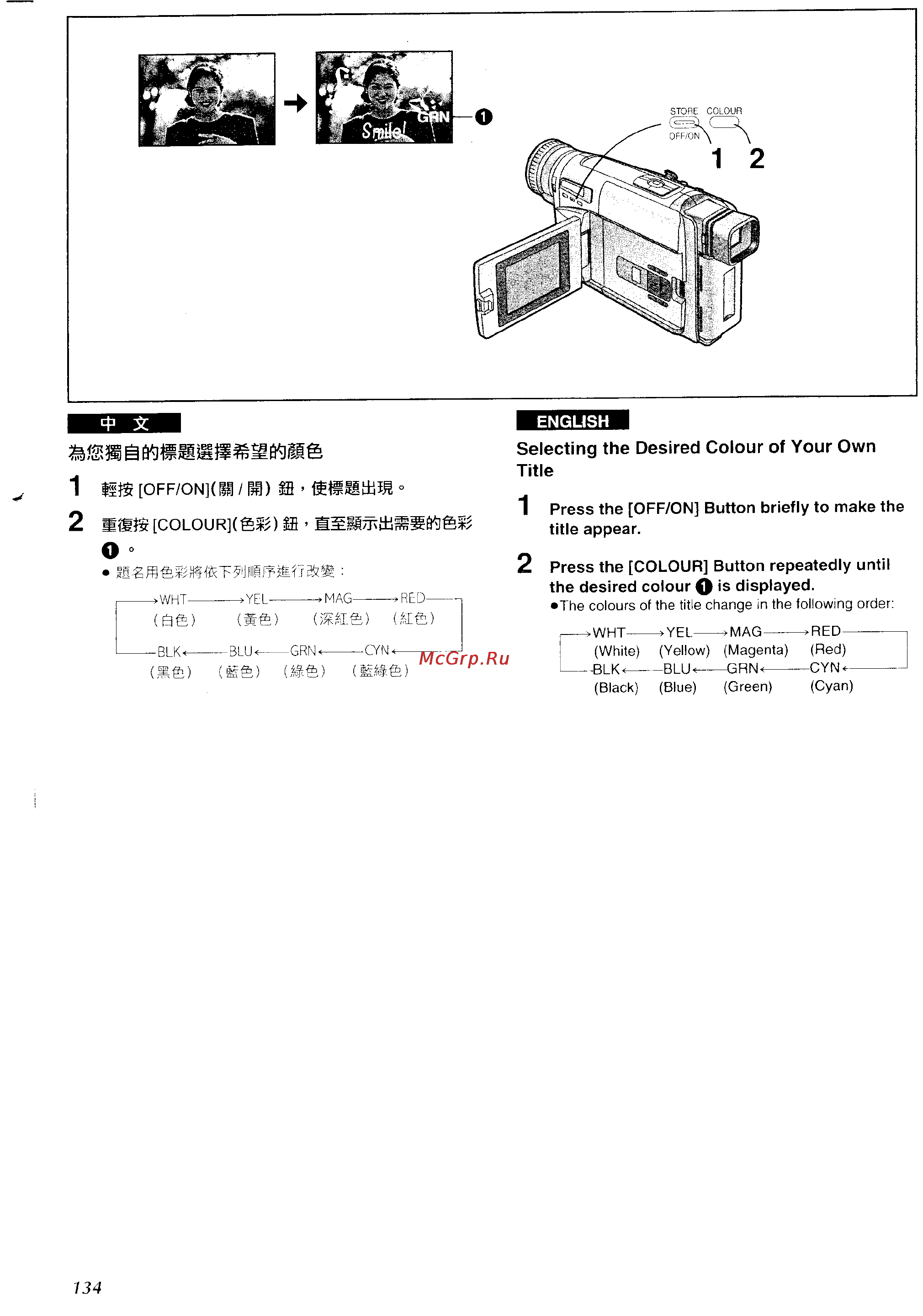 Panasonic NV-VZ1ENH [126/158] B colour g i a